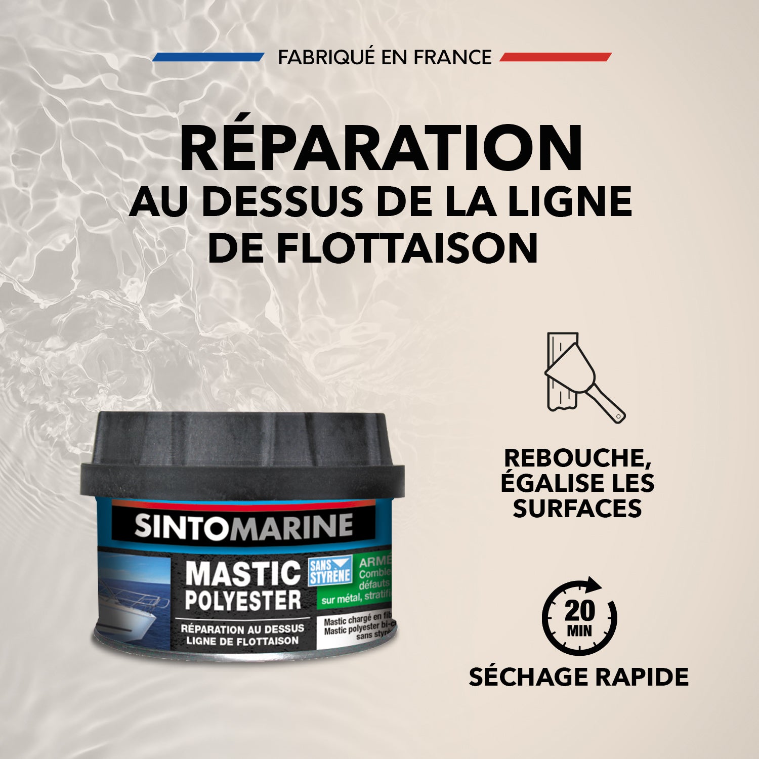 SINTO - Mastic armé 290g