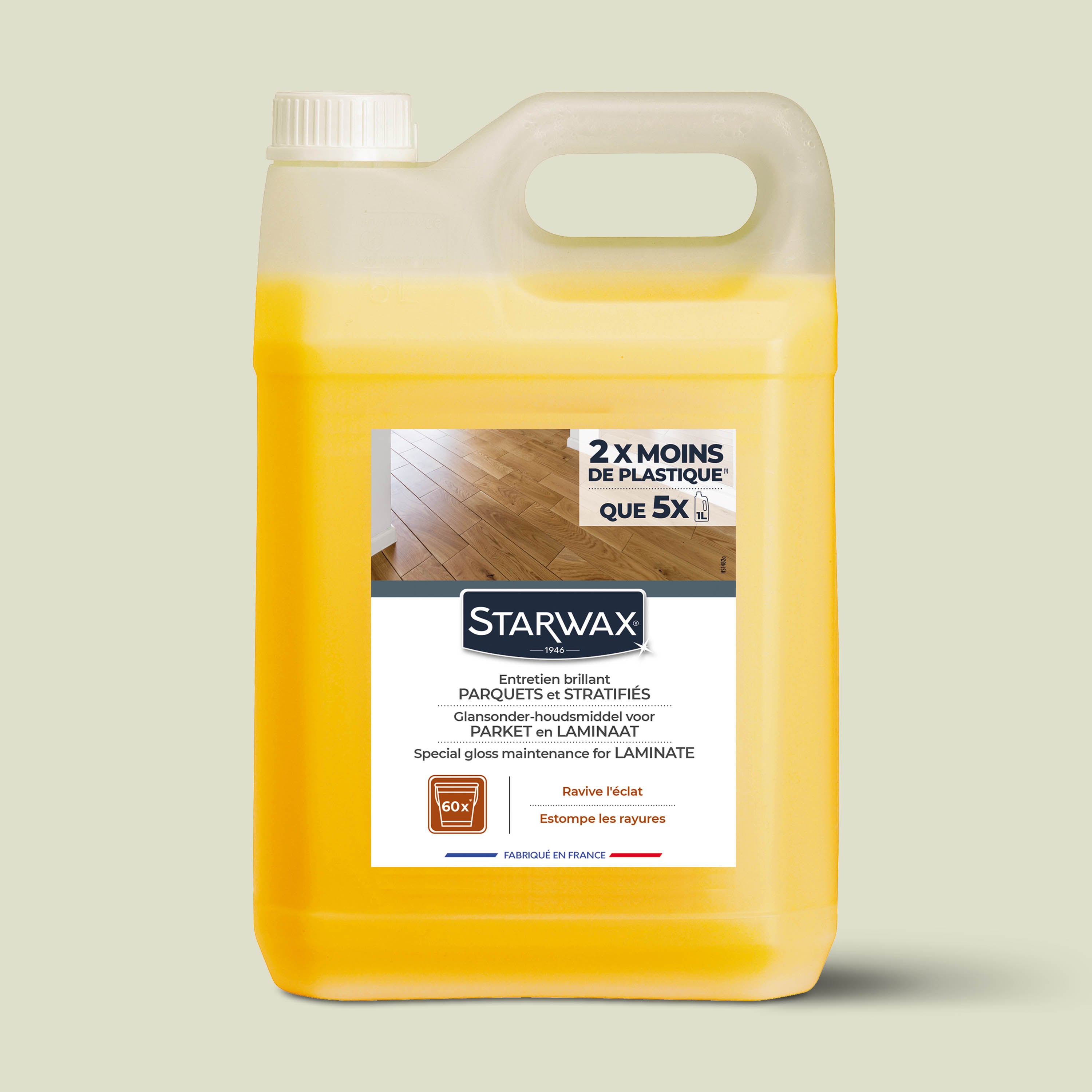 STARWAX - Entretien brillant pour parquets et sols stratifiés
1L