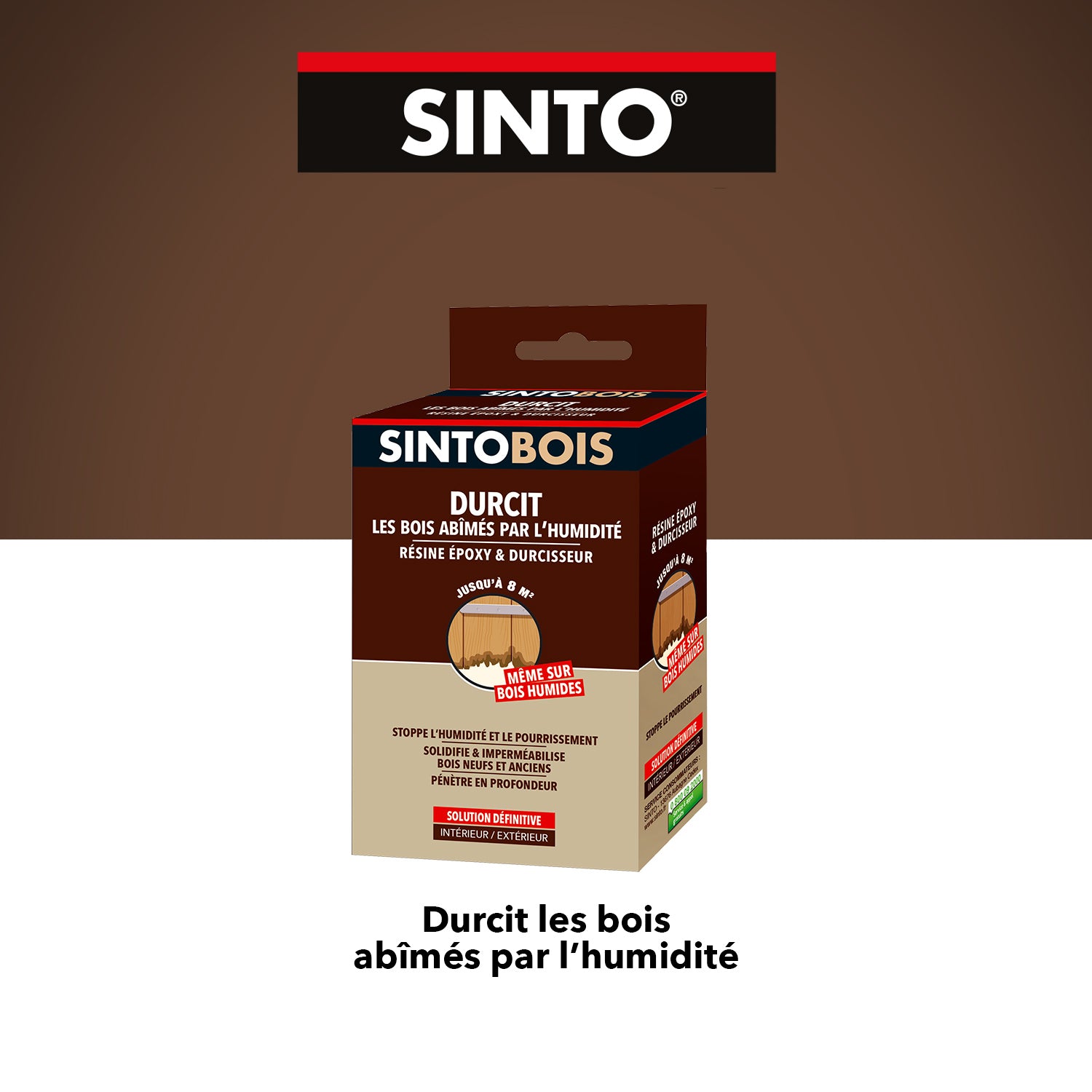 SINTO - Durcit les bois abimés par l'humidité 250g