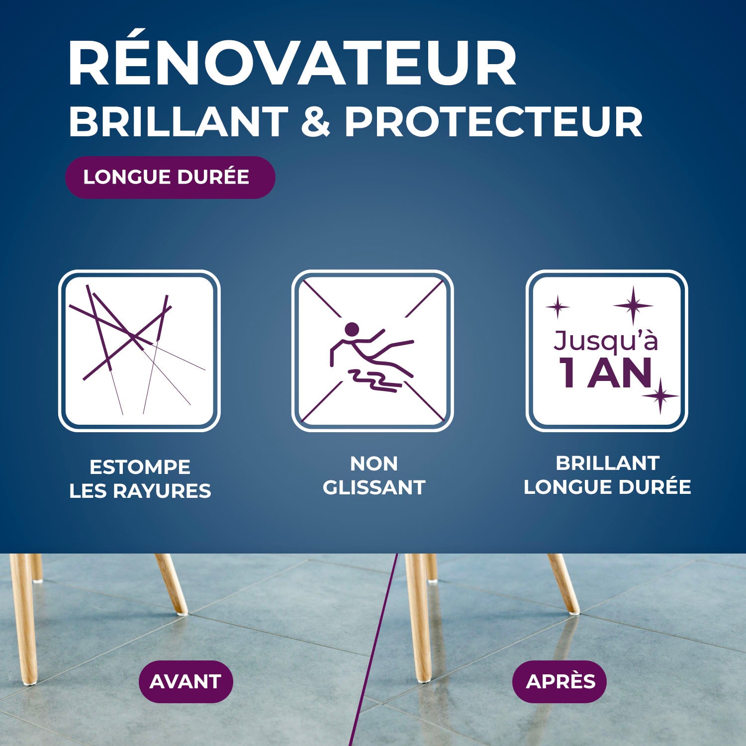 STARWAX - Rénovateur Brillant Star pour sols intérieurs 1L