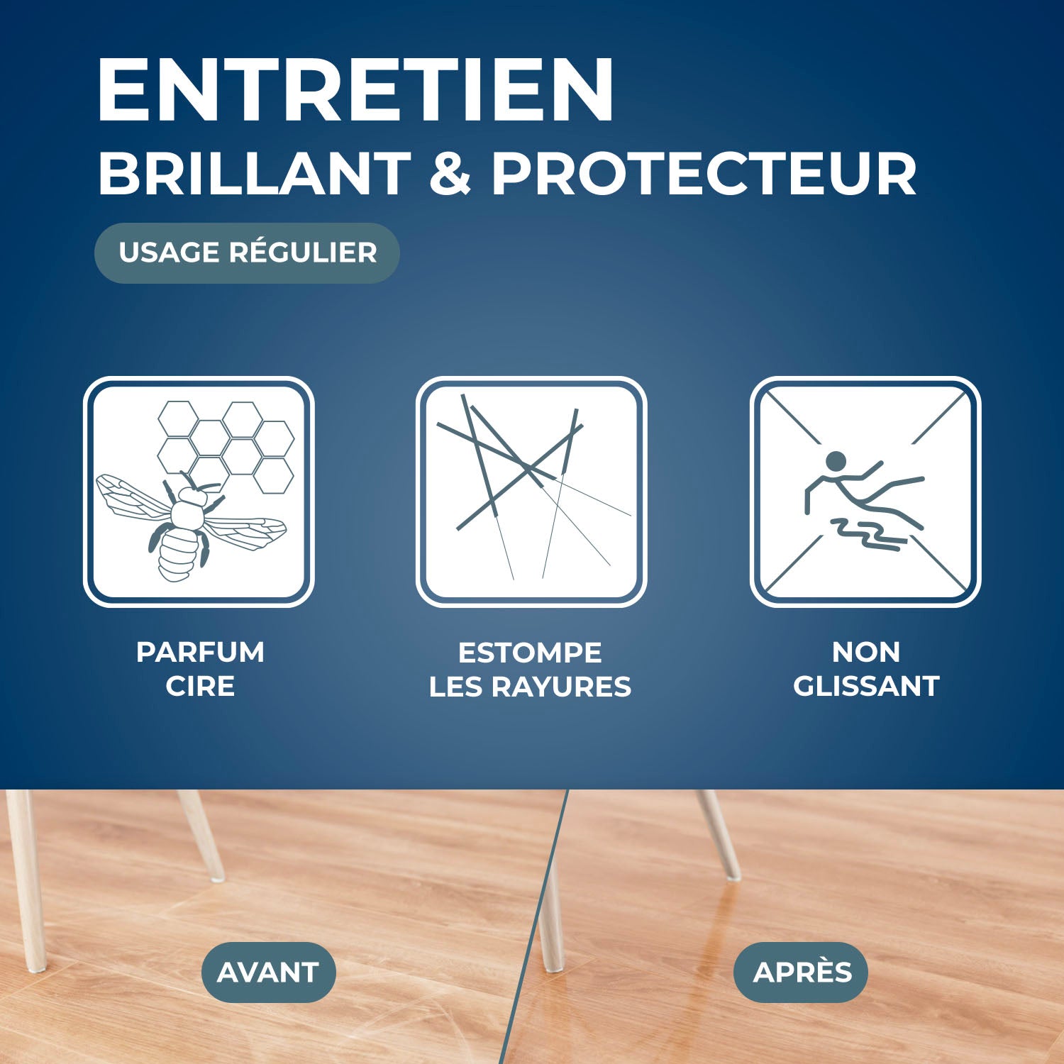 STARWAX - Entretien brillant pour parquets et sols stratifiés
1L