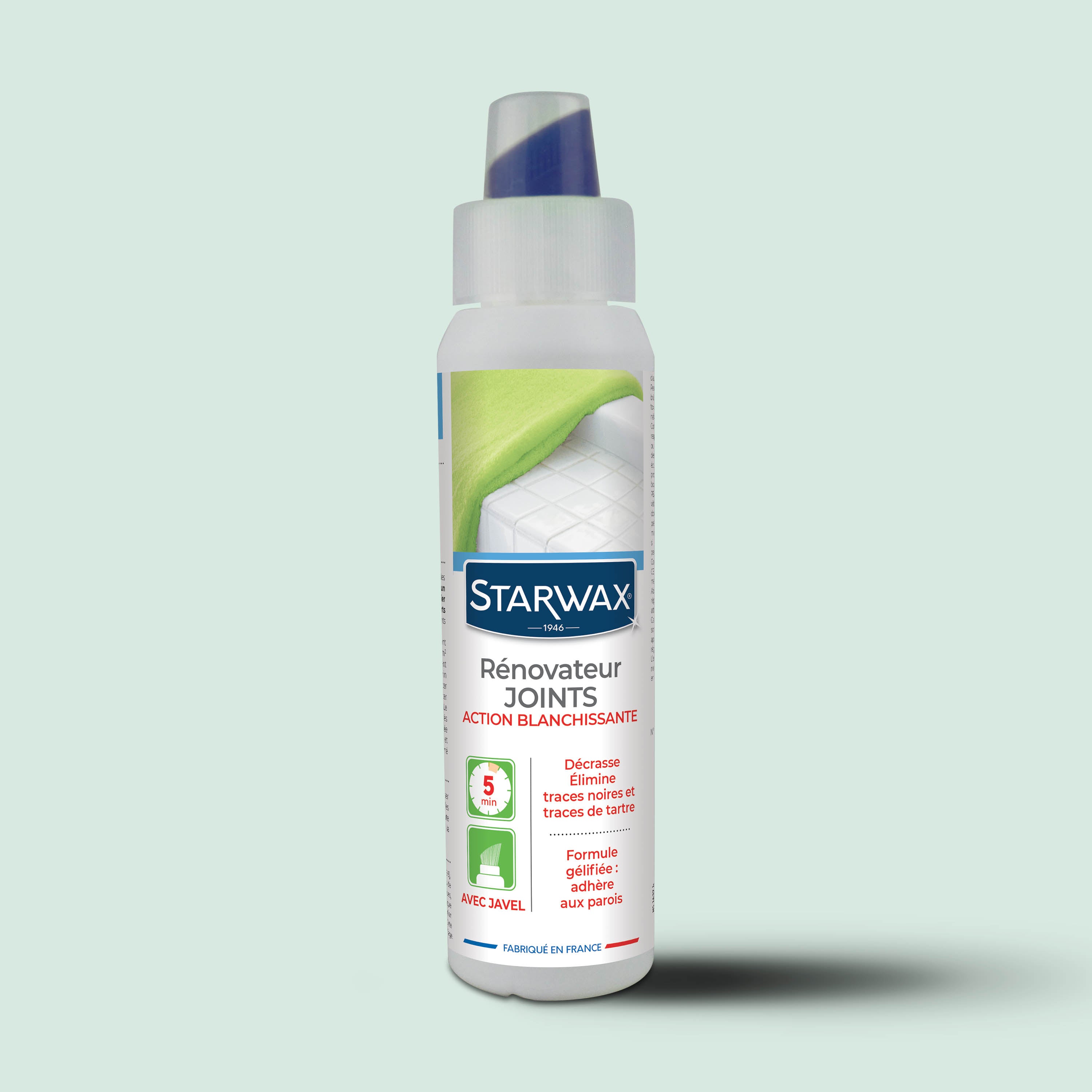 STARWAX - Rénovateur joints - action blanchissante avec Javel - Gel avec brosse intégrée
250ml