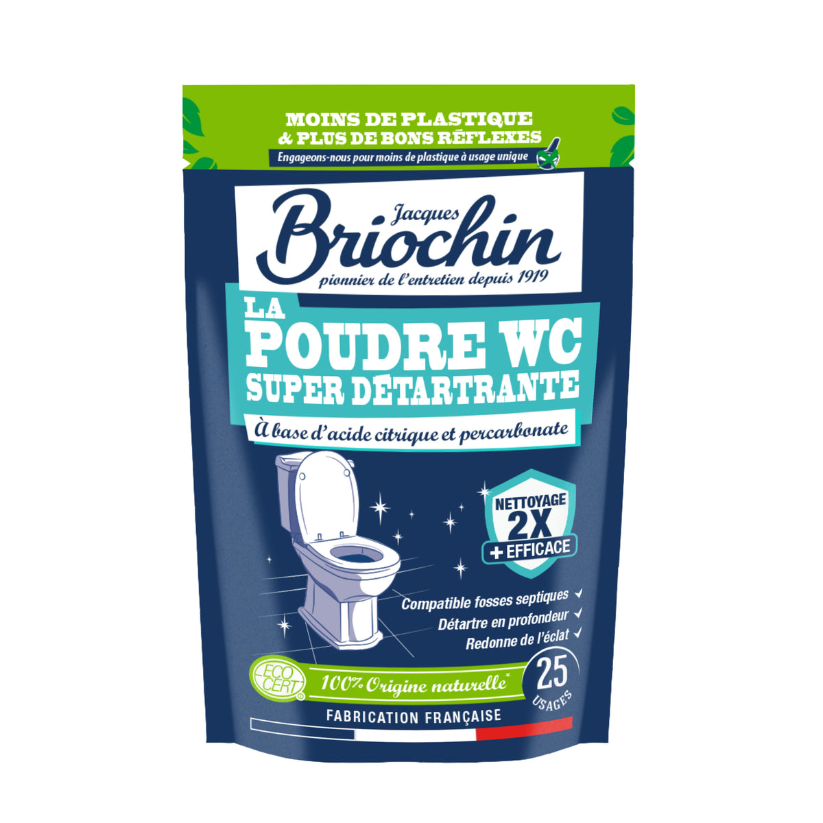Lot de 3 Poudre WC super détartrante
