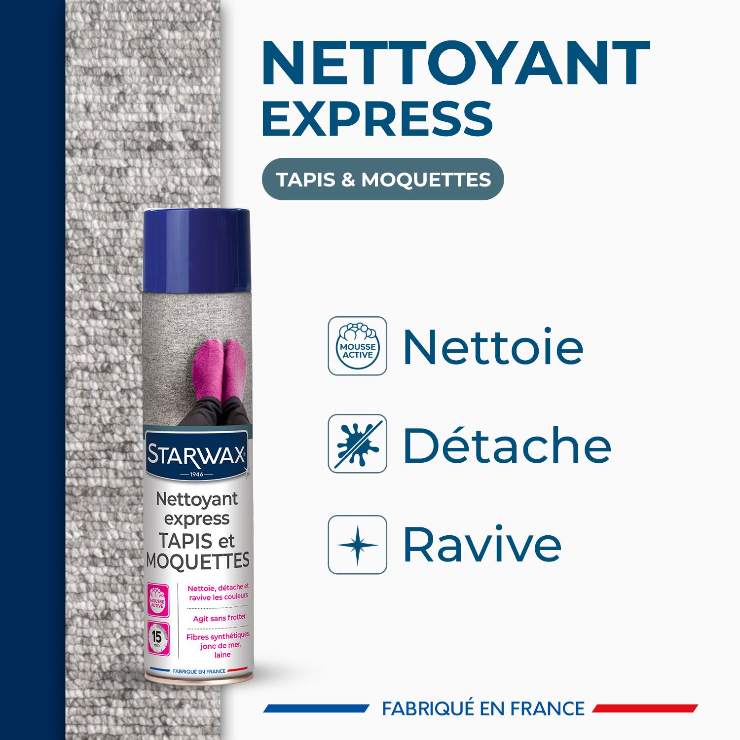 STARWAX - Nettoyant express pour tapis et moquettes
600ml
