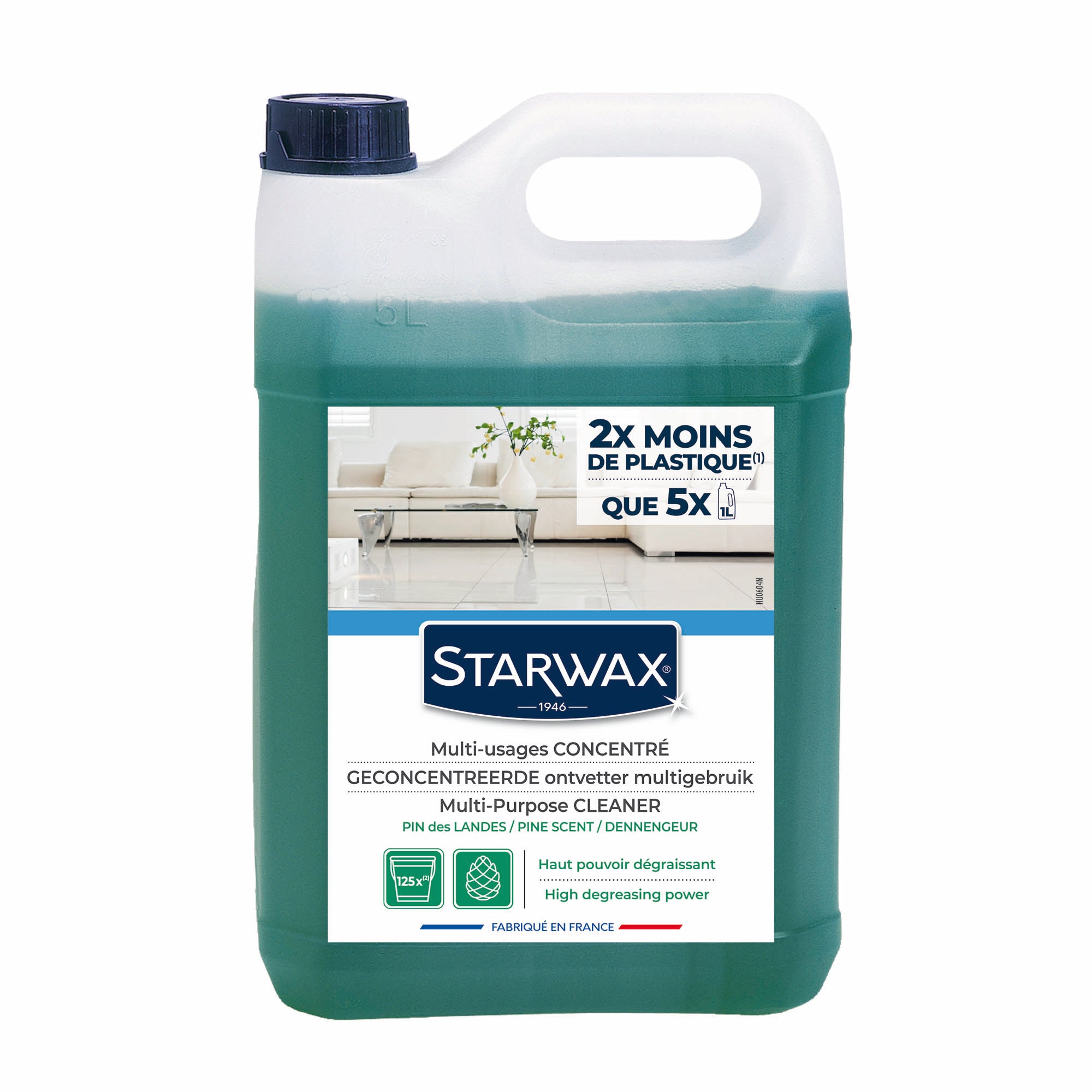 STARWAX - Nettoyant multi-usages concentré parfum pin des landes 1L Parfum pin des landes (parfum de synthèse)