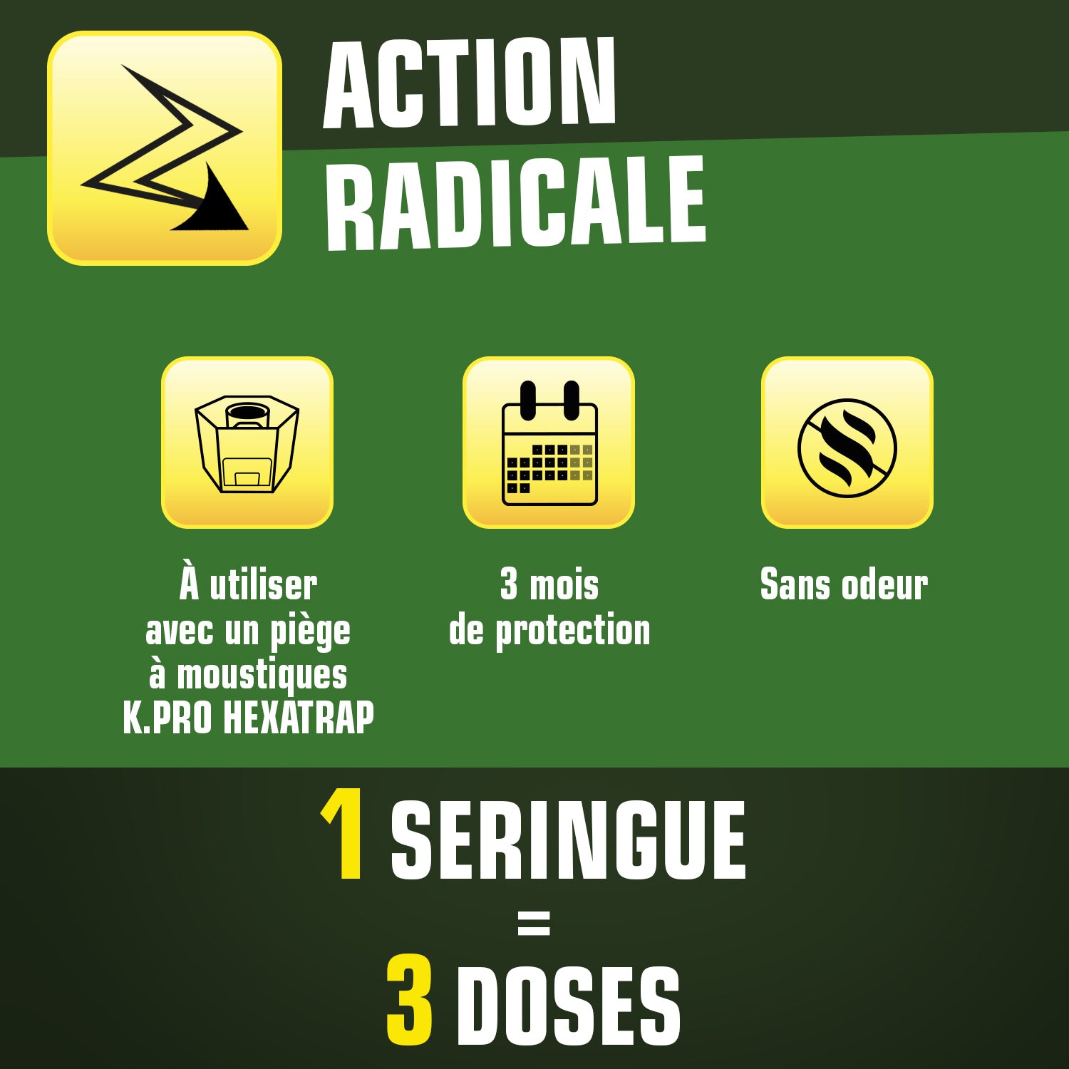 K.PRO - Attractif à moustiques 1 seringue 30g