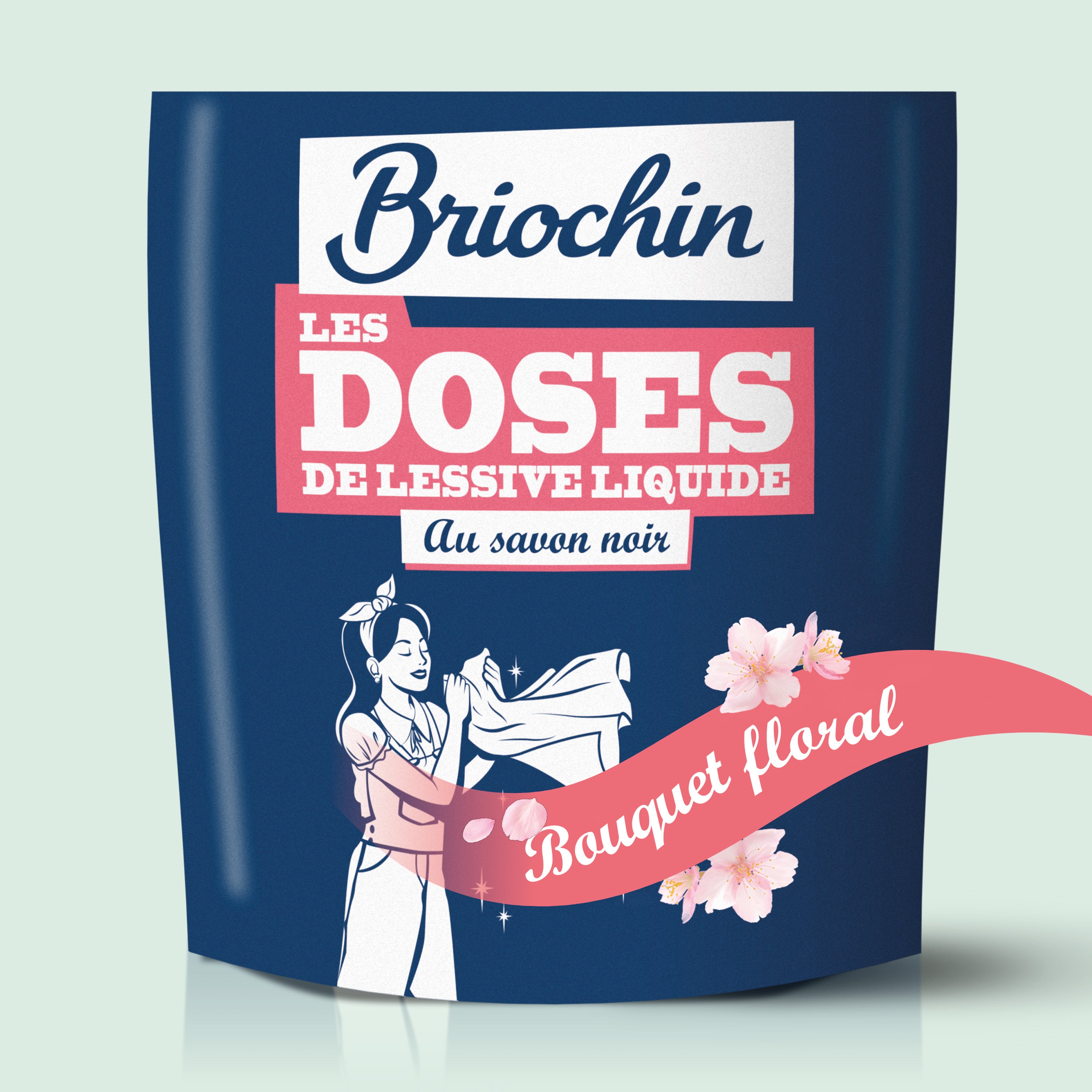 JACQUES BRIOCHIN - Dose lessive liquide au Savon noir parfum Bouquet floral 22 doses Bouquet Floral