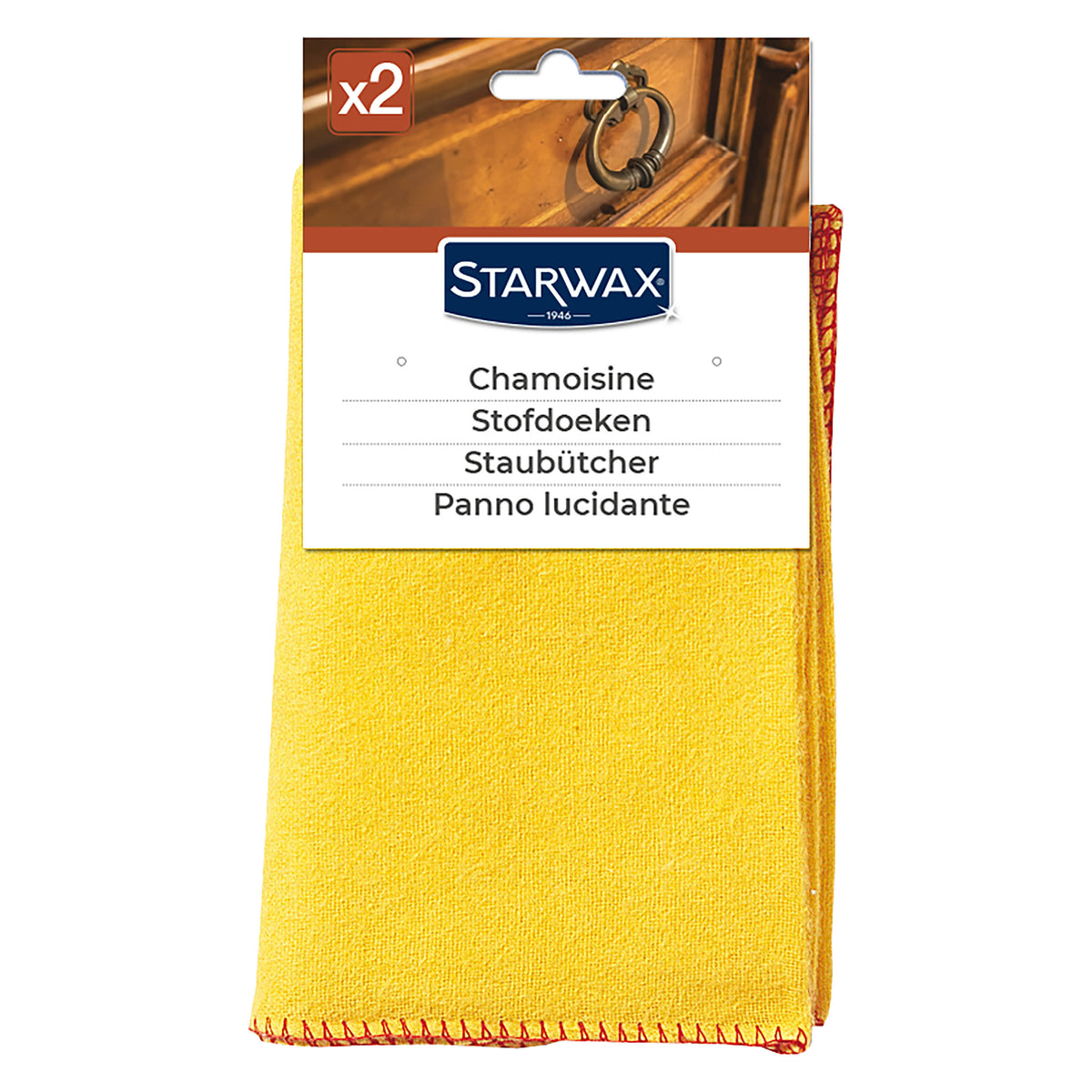 STARWAX - Chamoisines pour mobilier intérieur X2