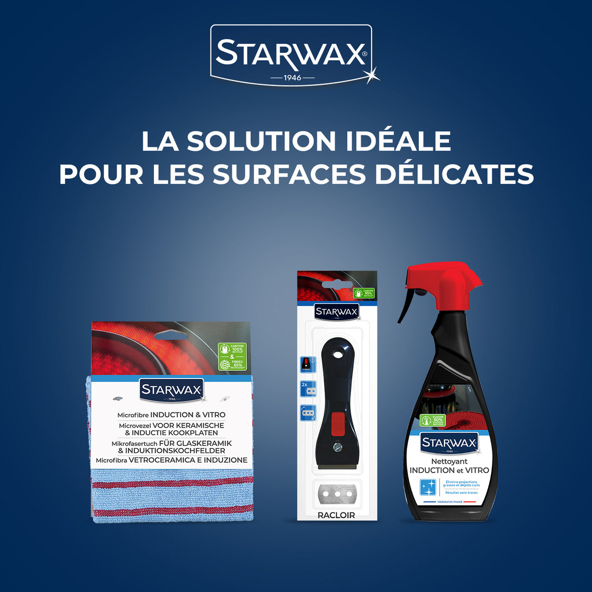 STARWAX - Racloir pour vitroceram & induction
X1