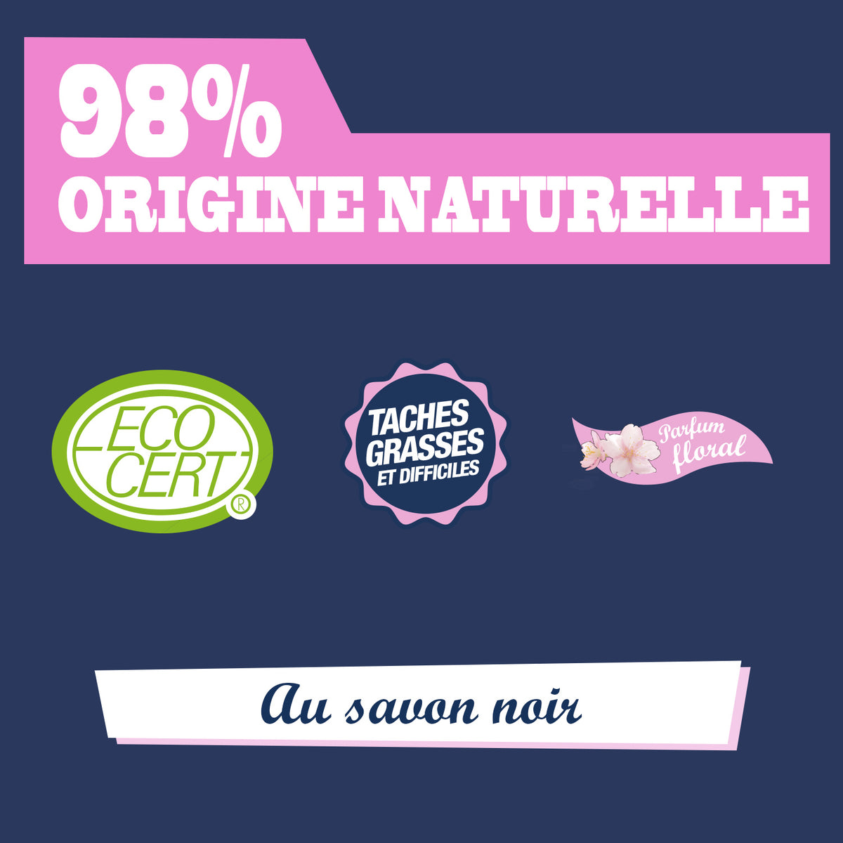 Lot de 6 détachant avant lavage au Savon Noir