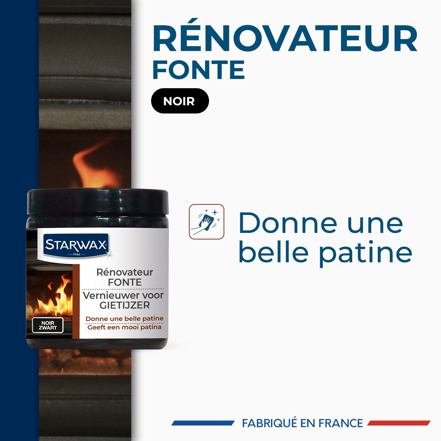 STARWAX - Rénovateur fonte pour poêle et cheminée 200ml