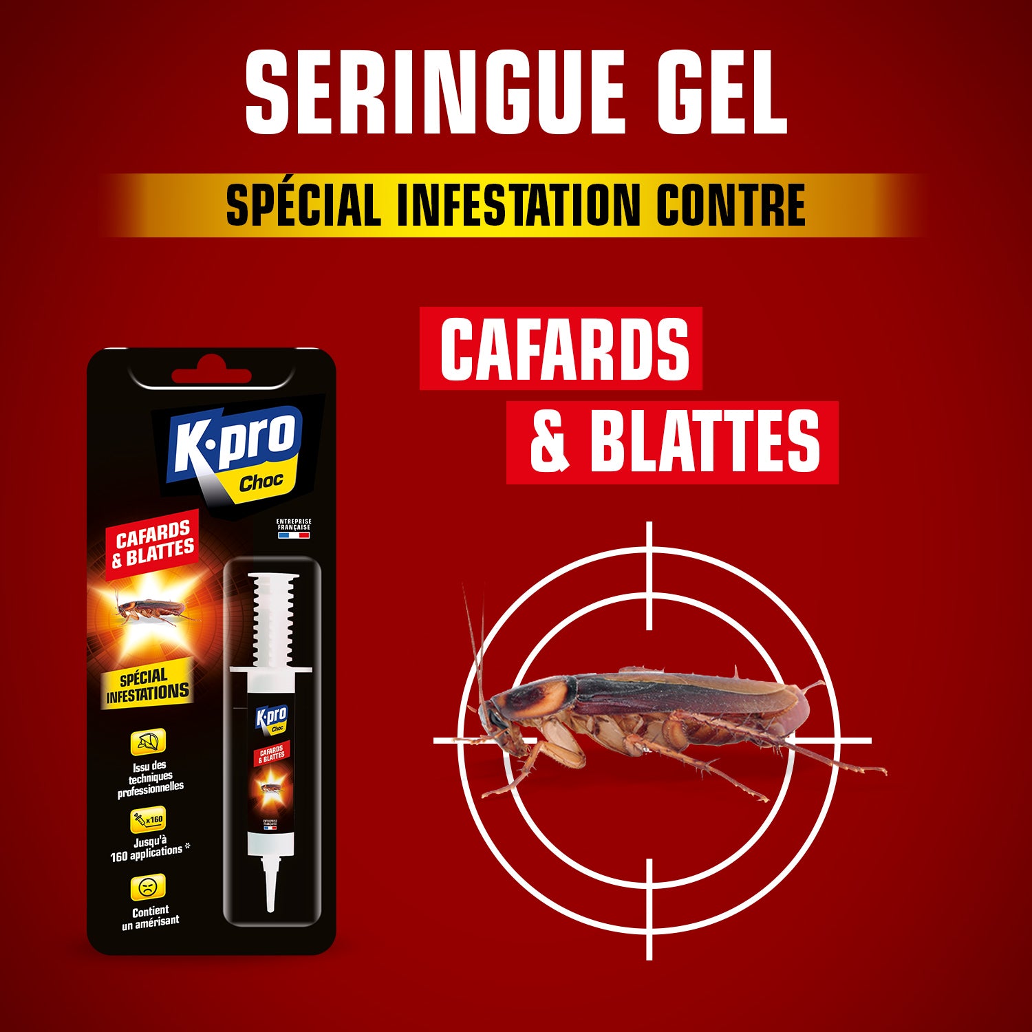 K.PRO - Seringue cafards et blattes 10g