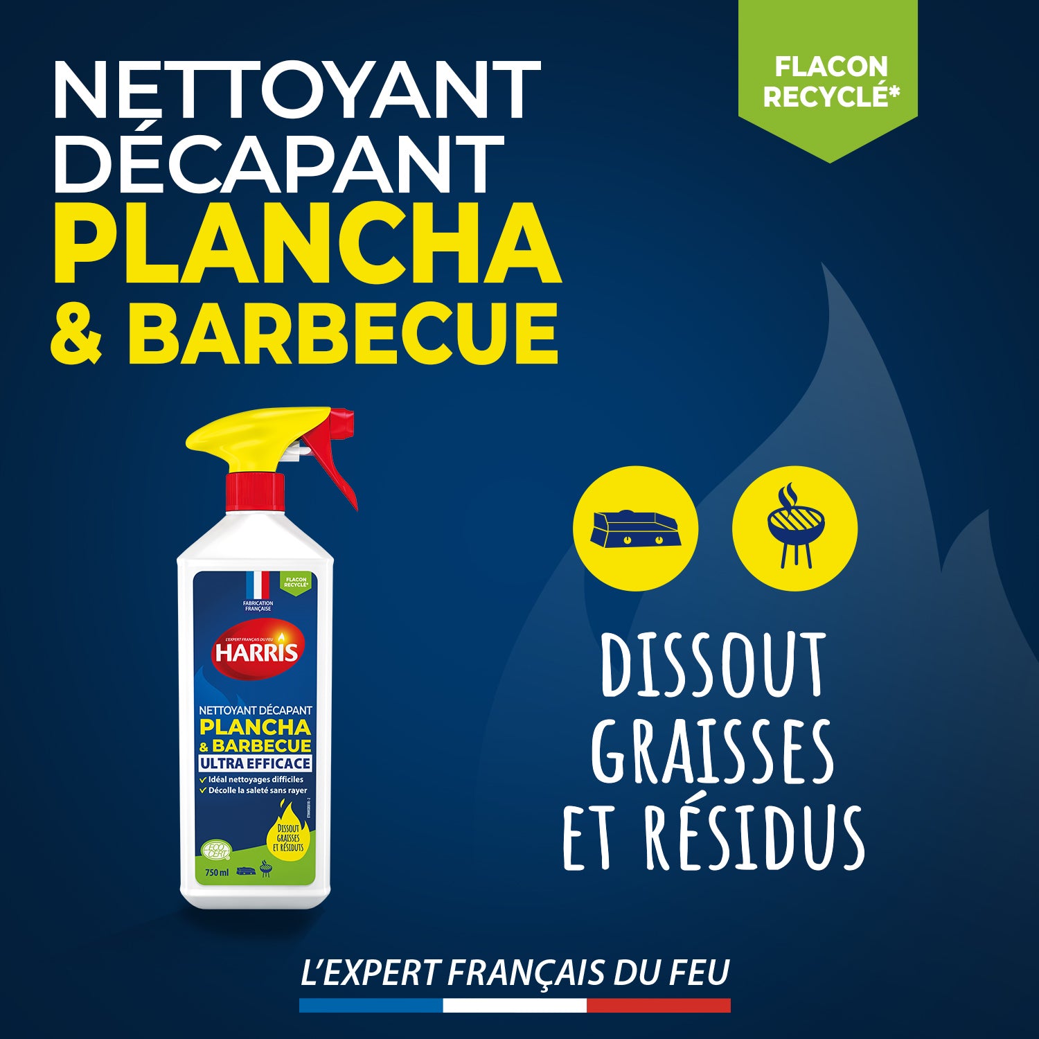HARRIS - Nettoyant plancha et barbecue 750ml
