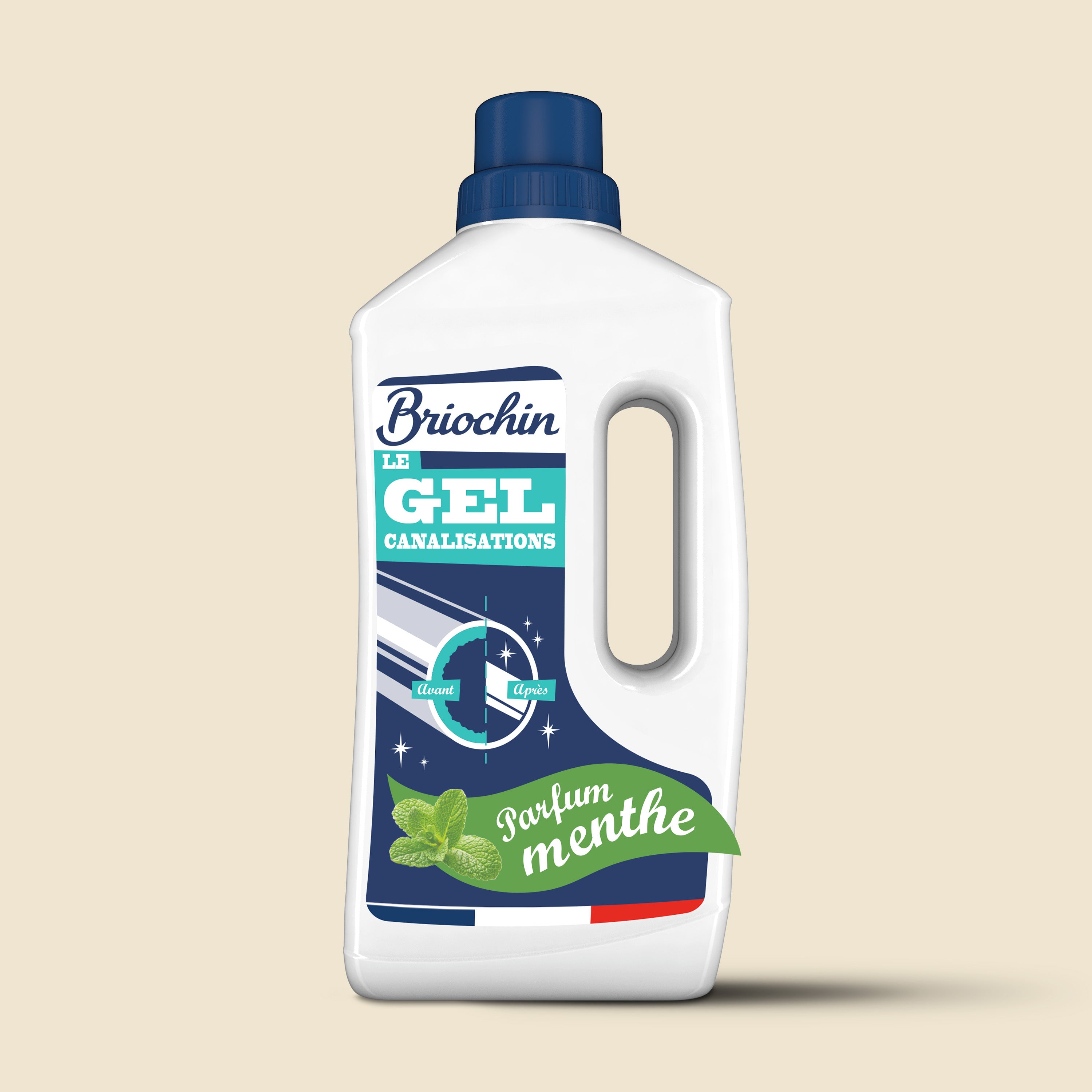 JACQUES BRIOCHIN - Le gel entretien canalisations 900ml Menthe