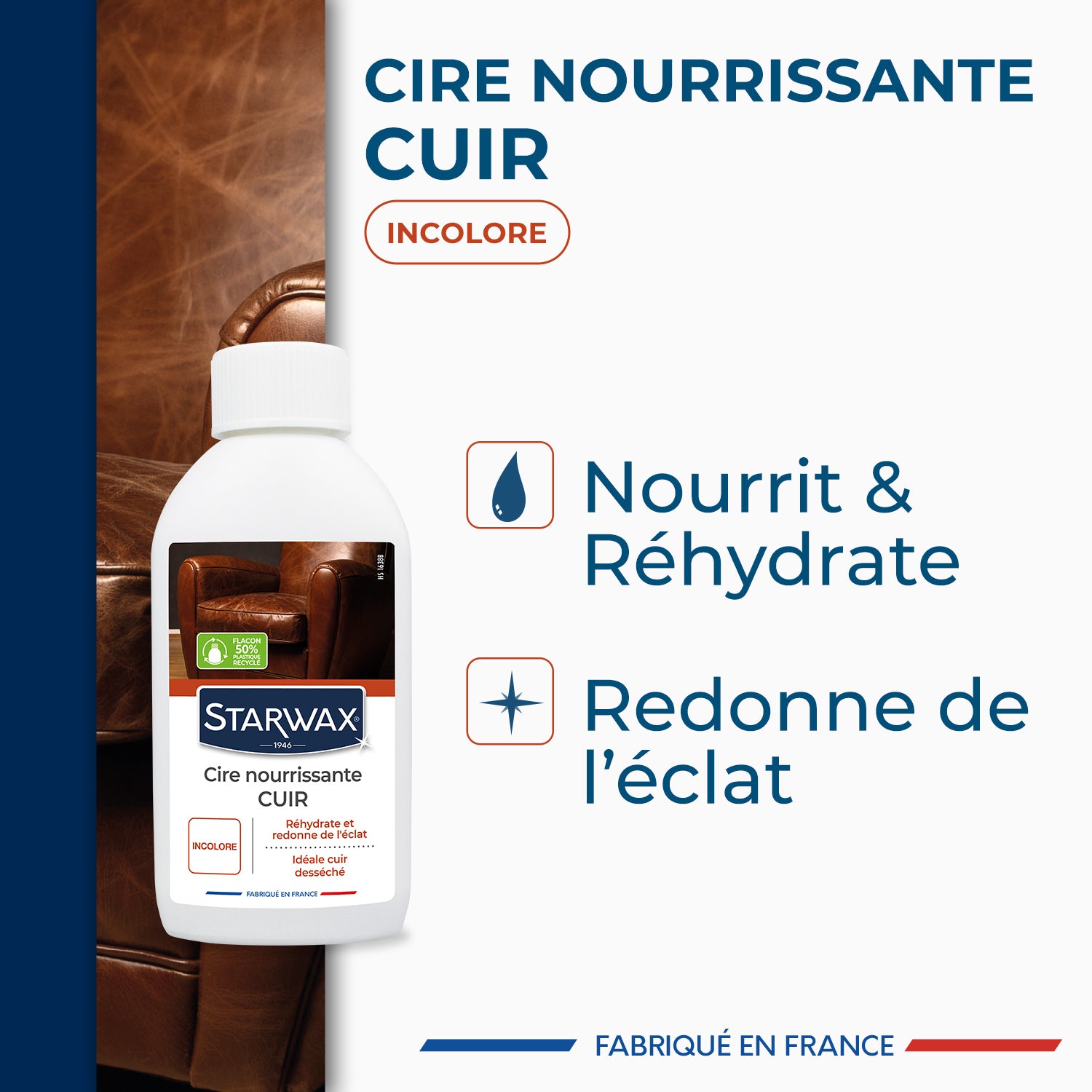 STARWAX - Cire rénovante nourrissante pour cuirs secs 200ml