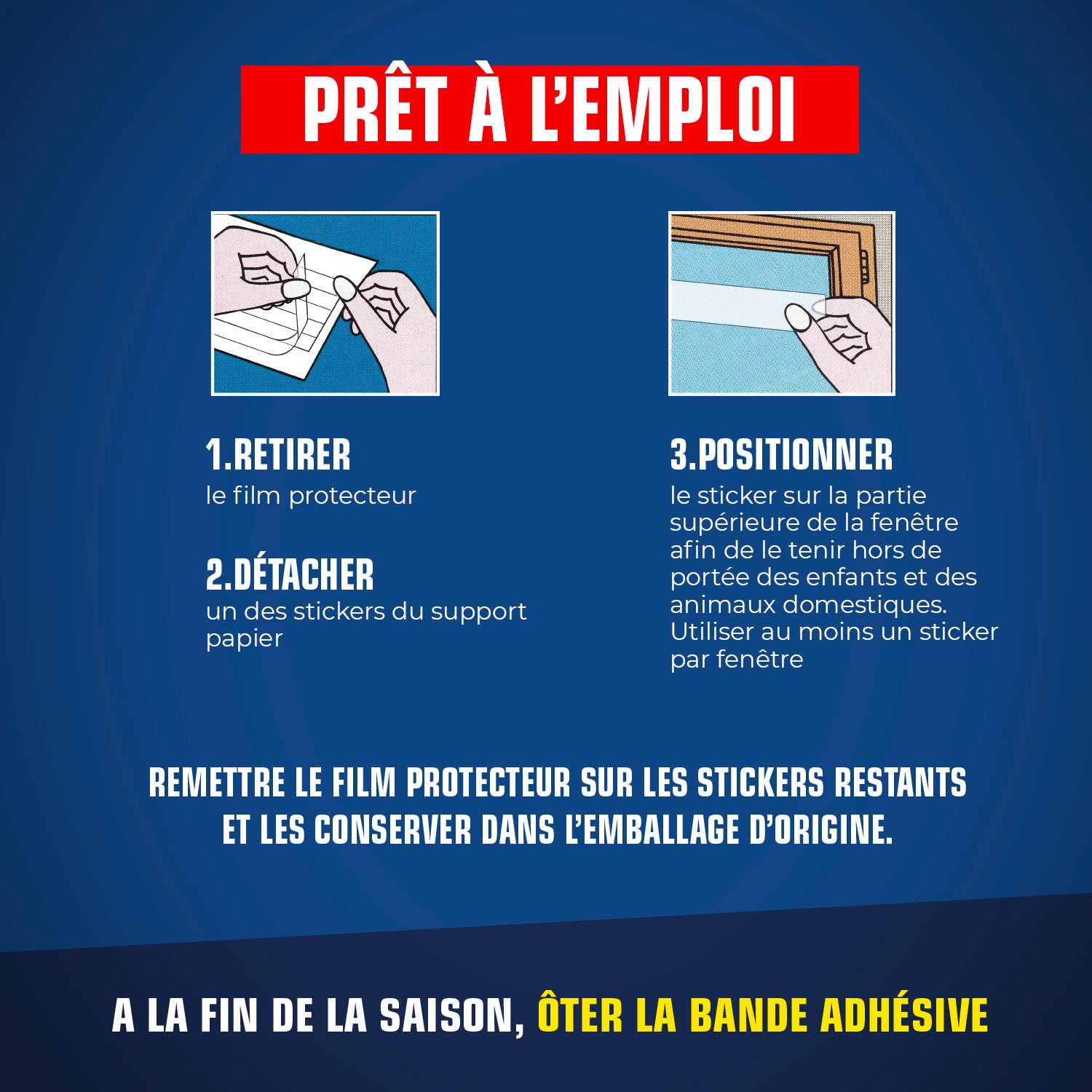 K.PRO - Stickers anti-mouches bandes transparentes
X12