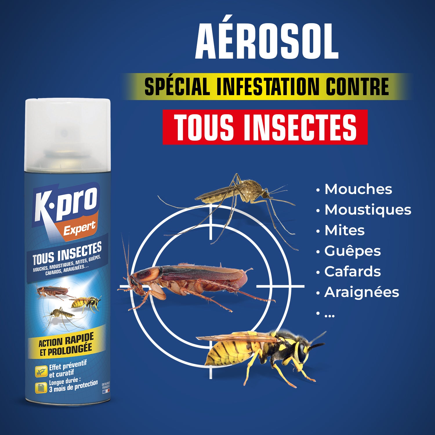 K.PRO - Aérosol tous insectes
300 ml