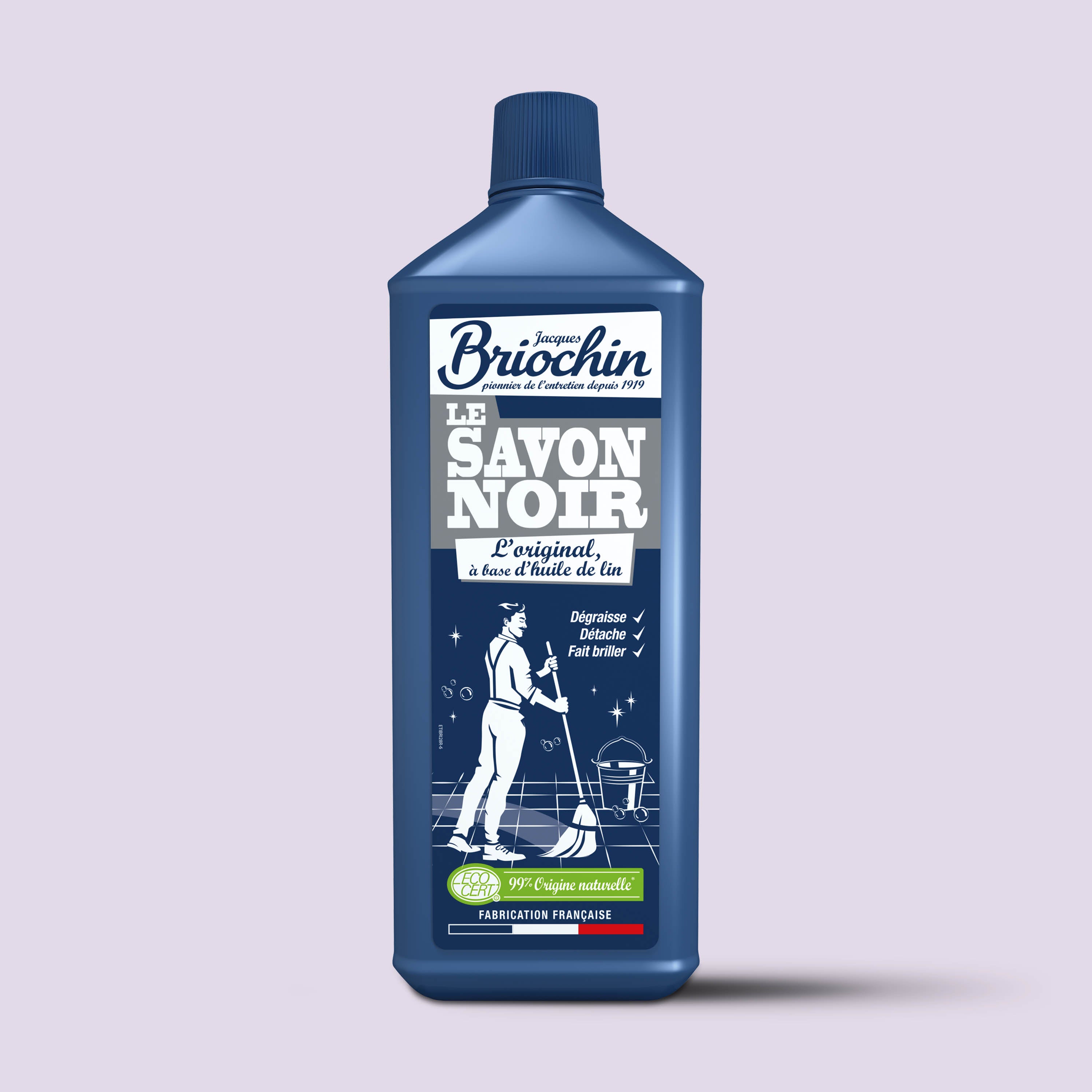 JACQUES BRIOCHIN - Savon noir liquide 1L Sans parfum