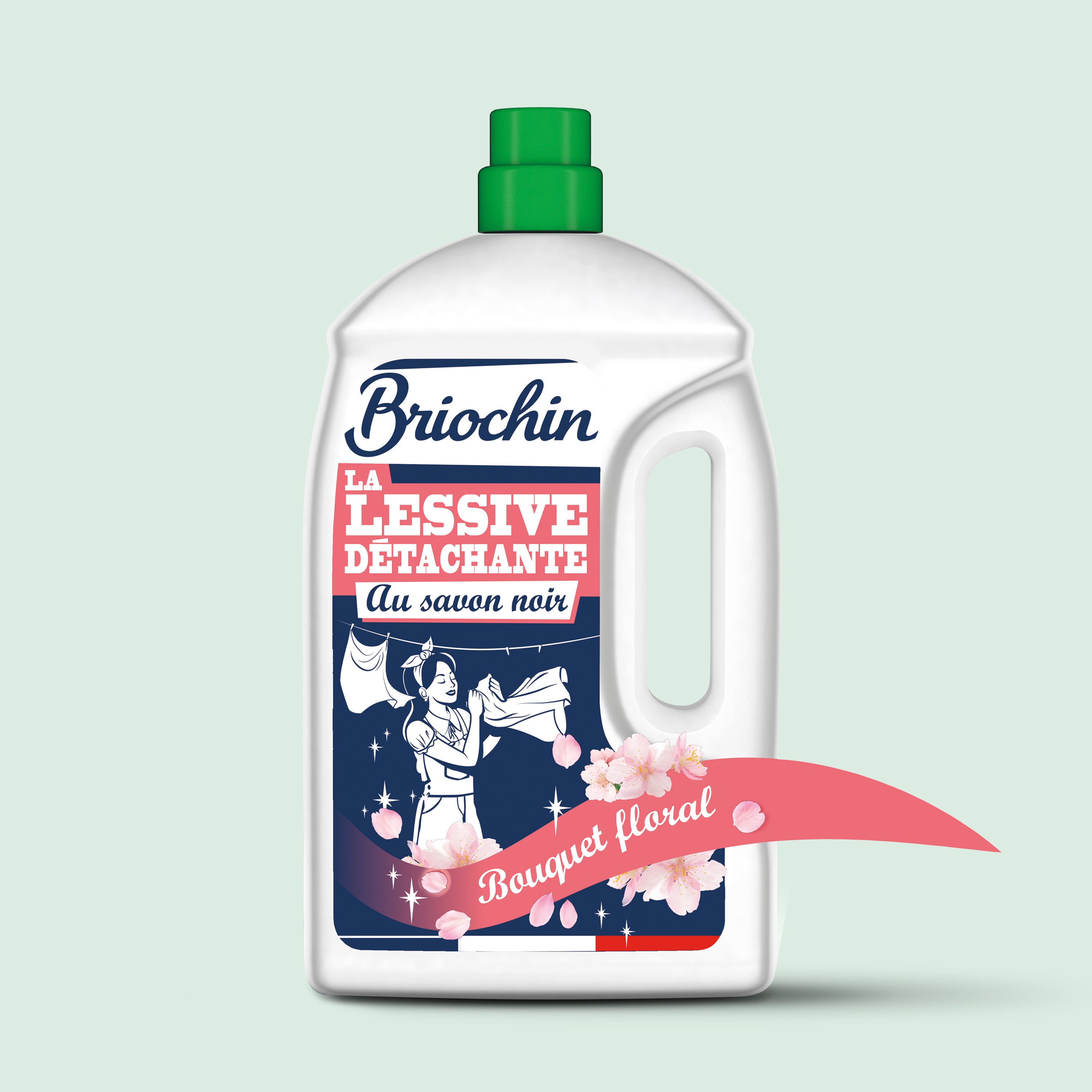 JACQUES BRIOCHIN - Ma Lessive au savon noir - Détachante 2,27l Bouquet Florale