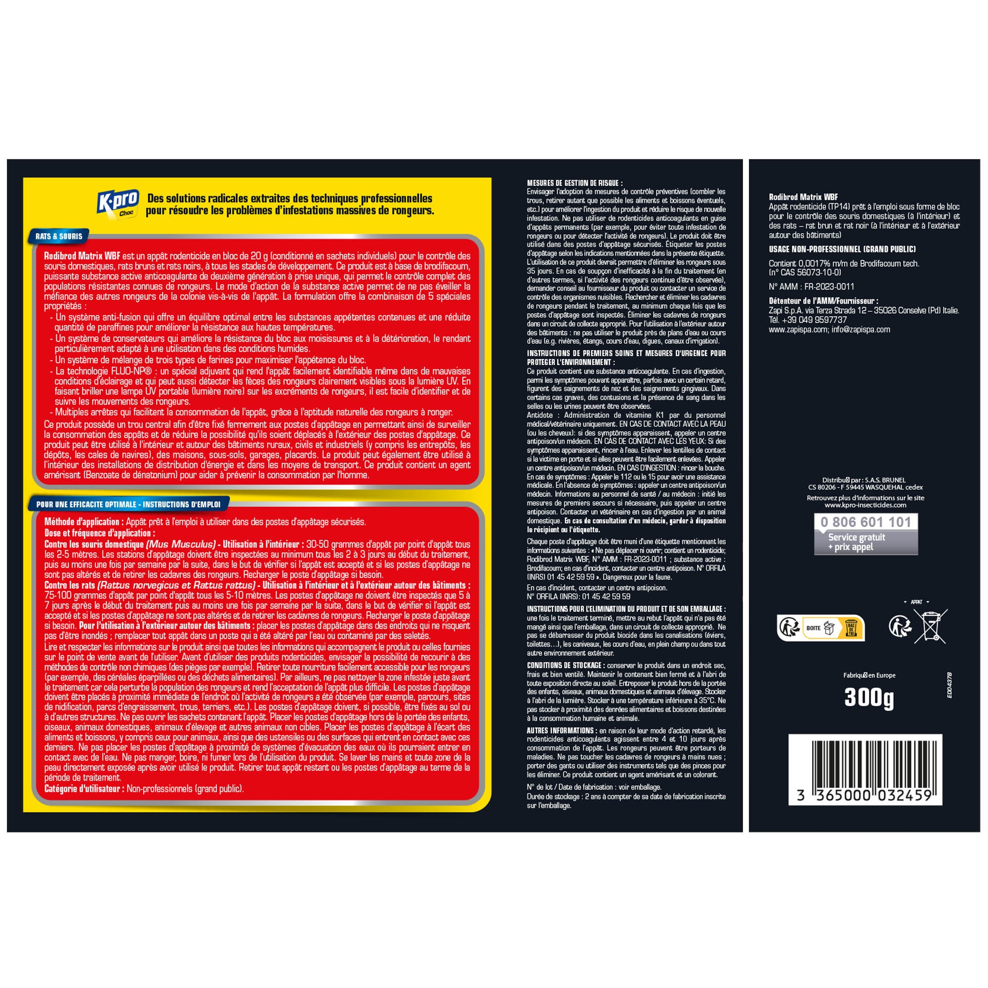 K.PRO - Blocs rats et souris 300g