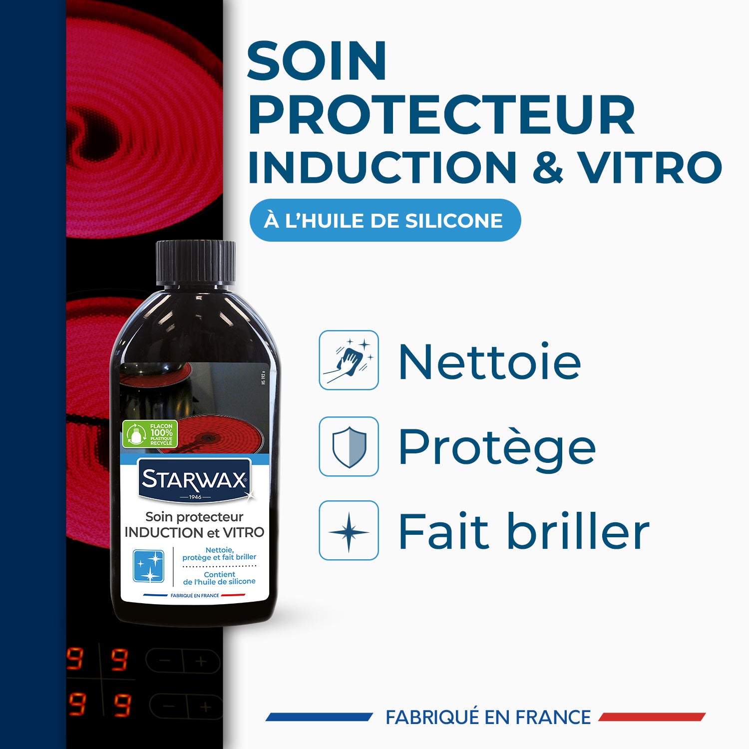 STARWAX - Crème de soin pour vitroceram et induction 250ml