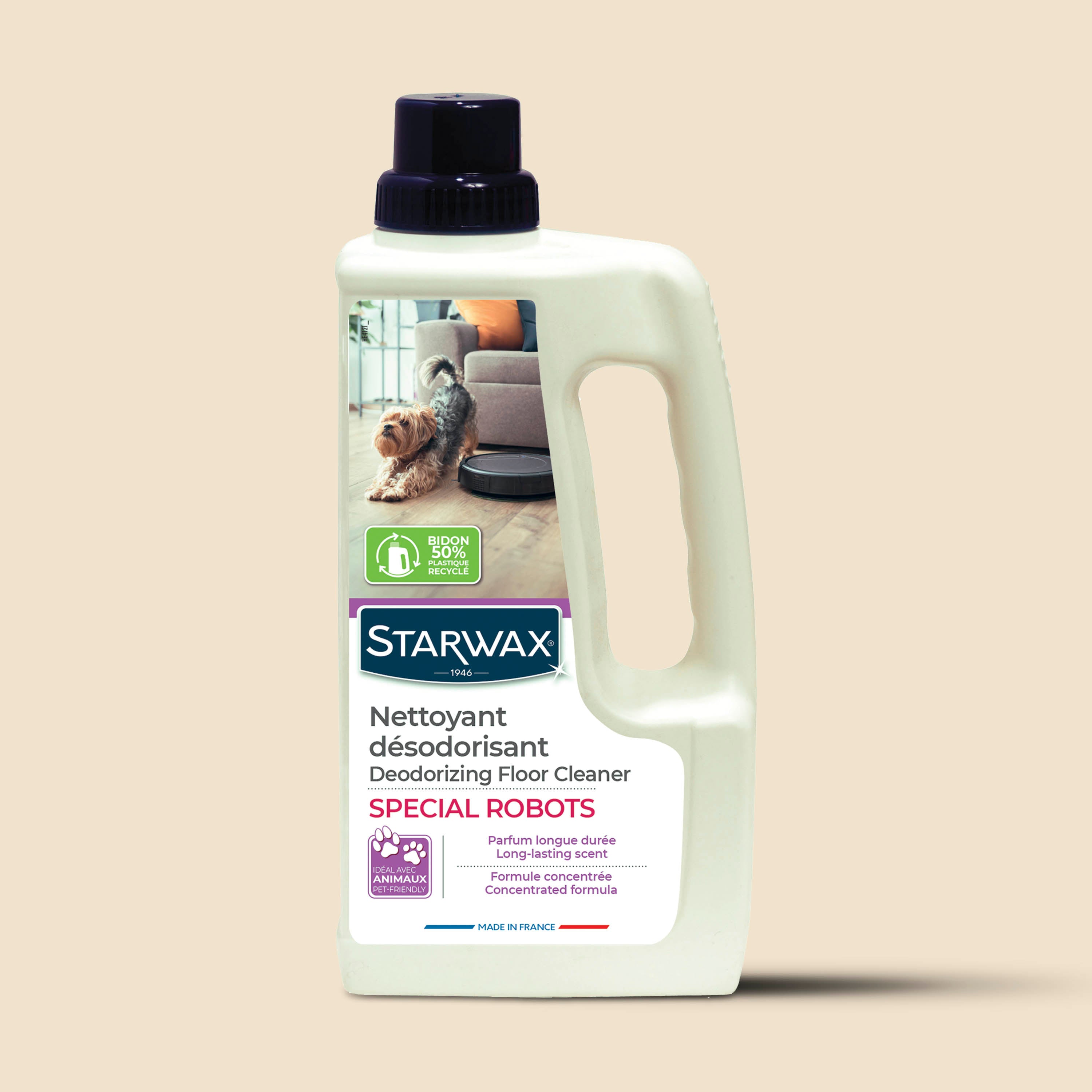 STARWAX - Nettoyant désodorisant Spécial Robot 1L Parfum longue durée