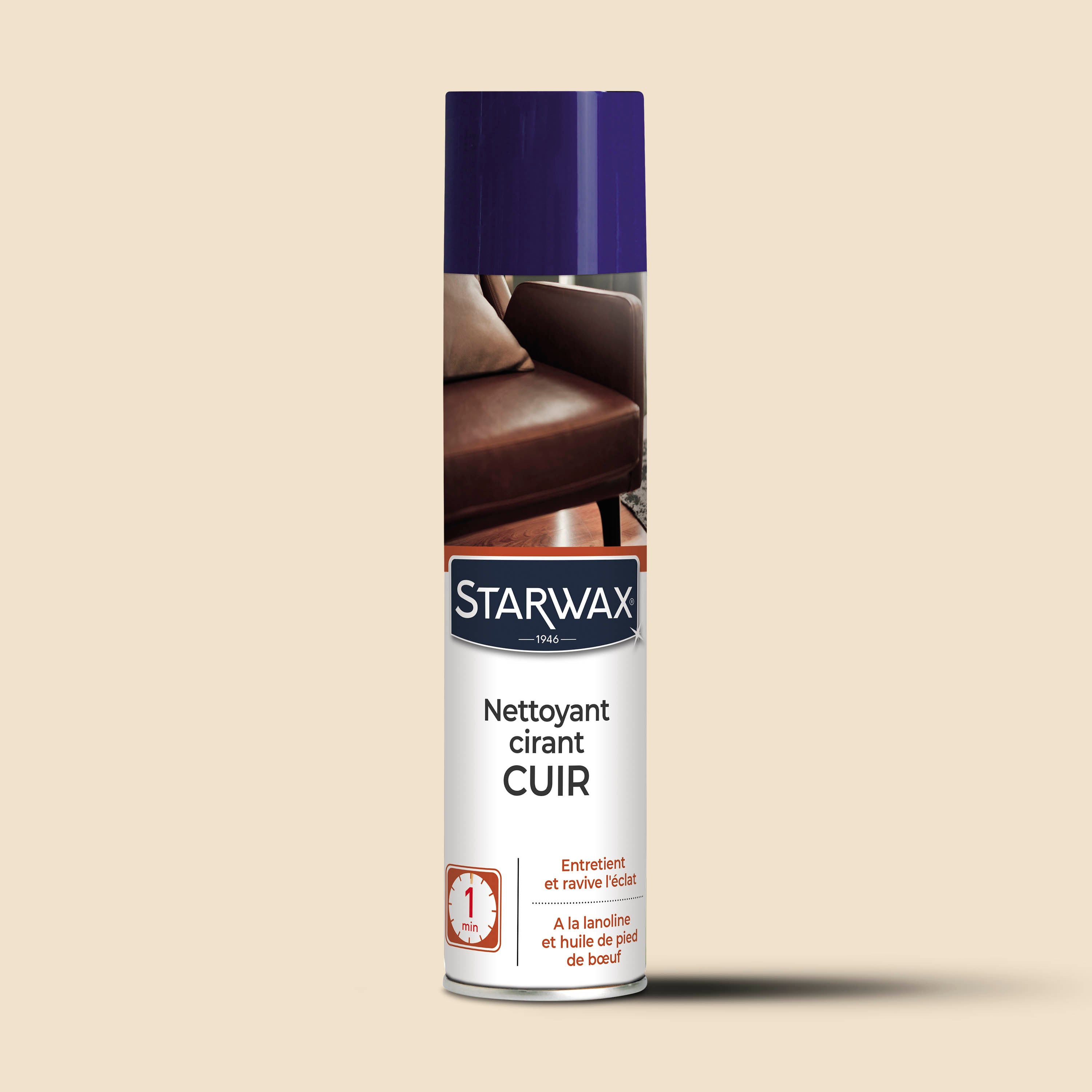 STARWAX - Nettoyant cirant express pour cuir 300ml Incolore