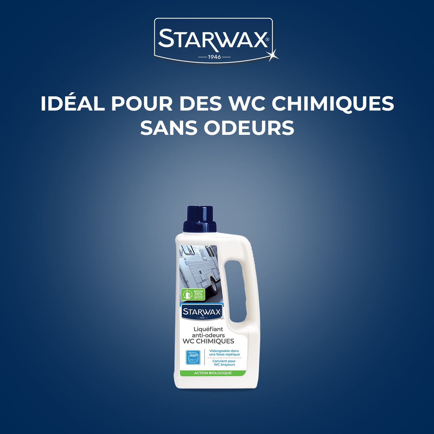 STARWAX - Liquéfiant désodorisant pour WC chimiques
1L