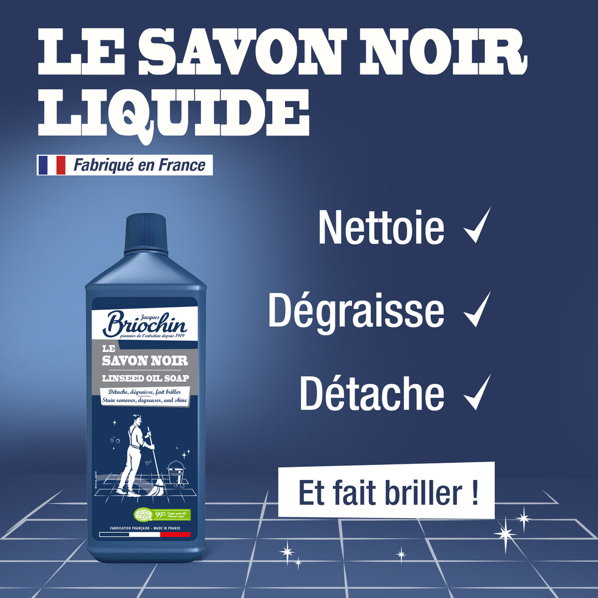 Lot de 6 Savon noir liquide