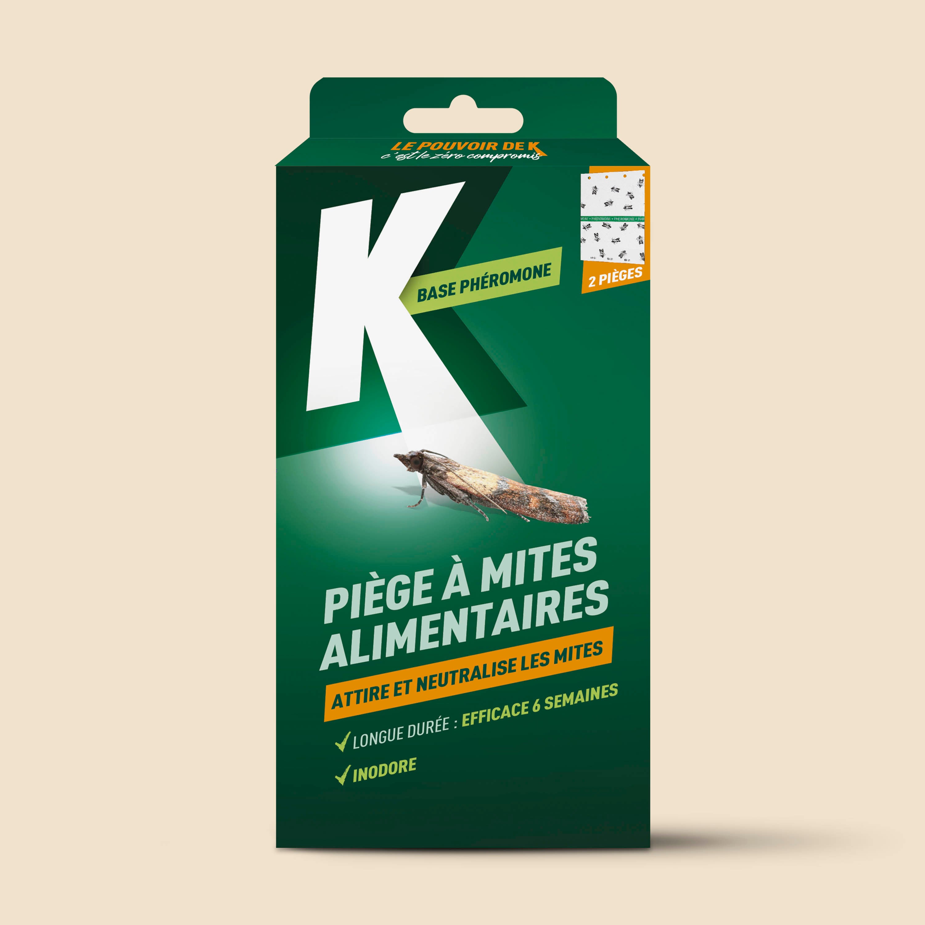 K - Pièges à mites alimentaires x 2