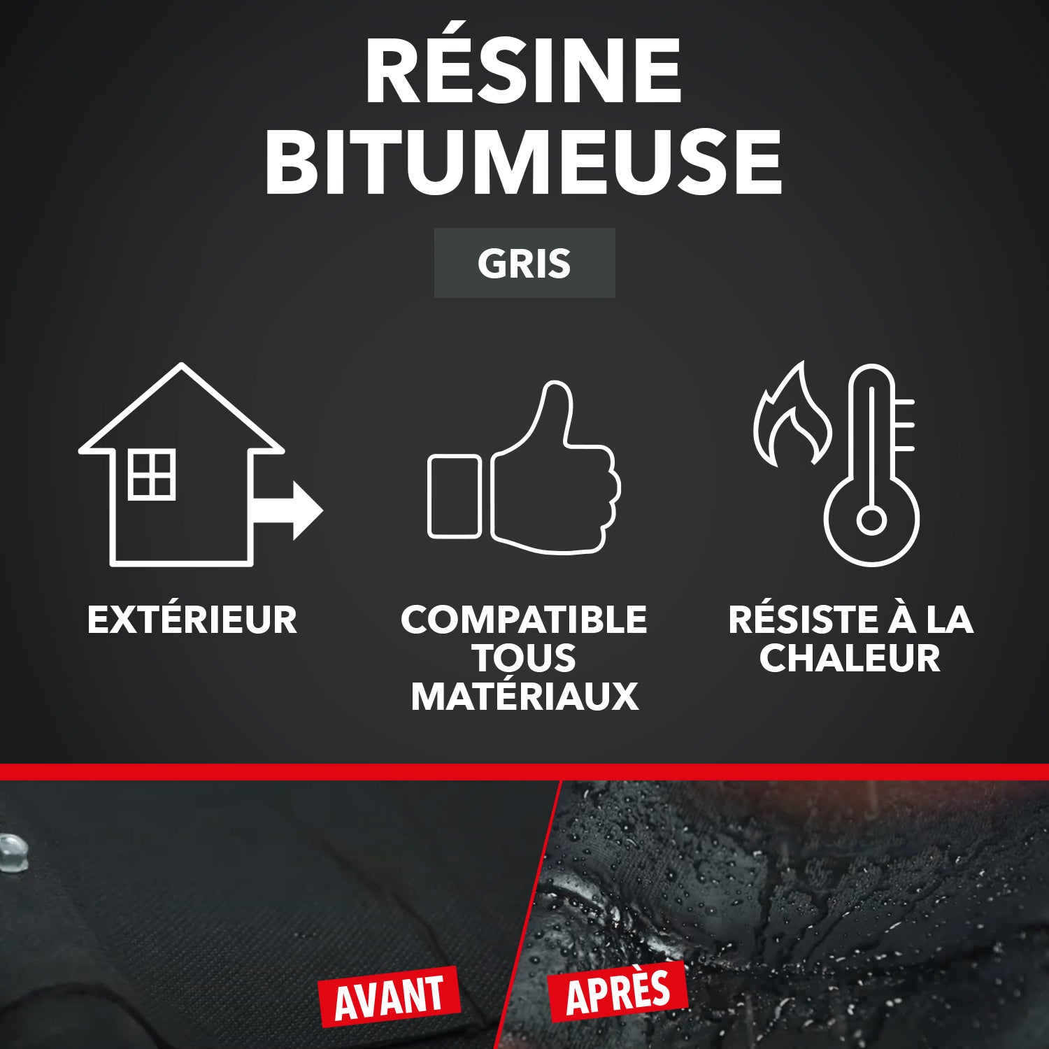 SINTO - Fuites et infiltrations 300ml Noir