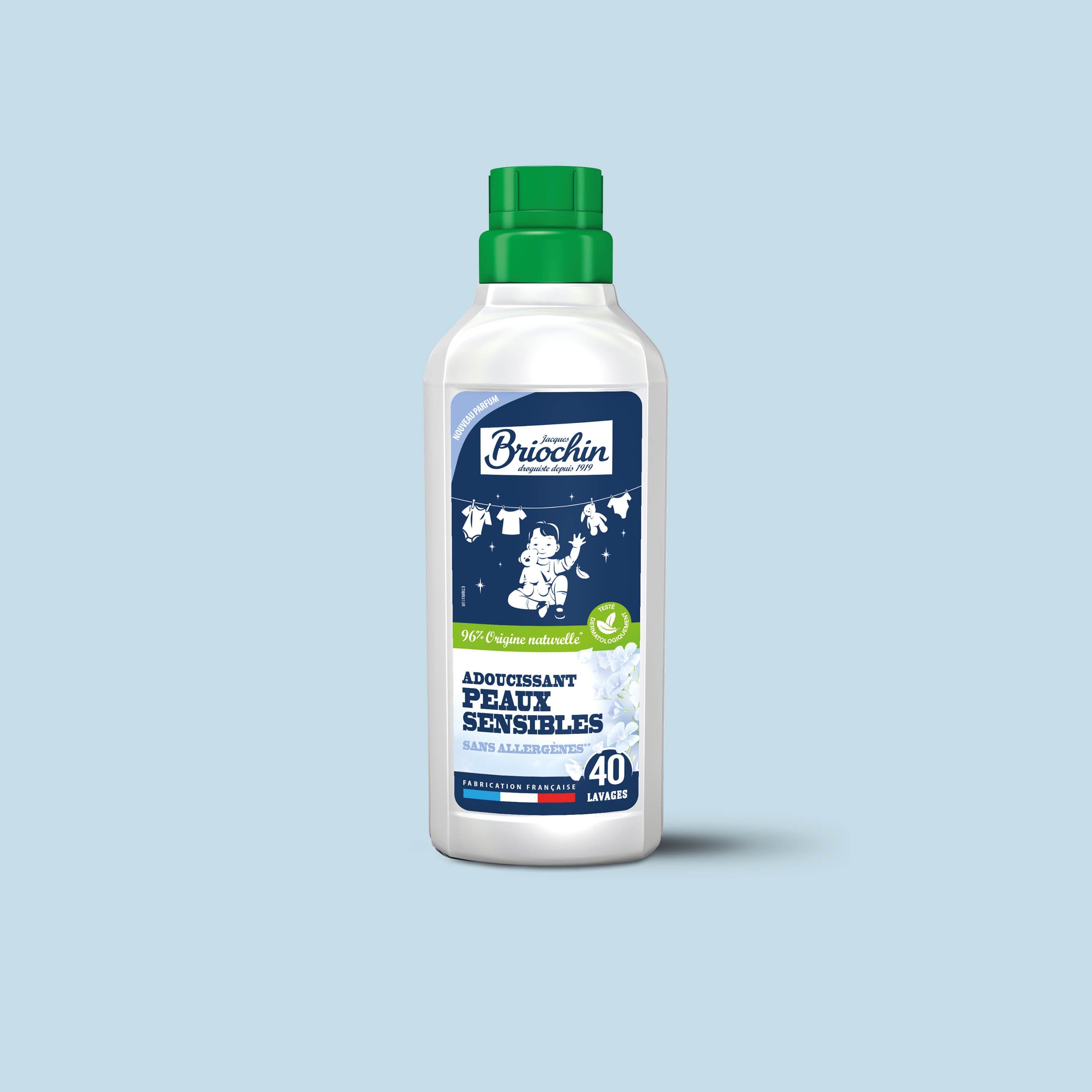 JACQUES BRIOCHIN - Adoucissant peaux sensibles 750ml Fleur de coton