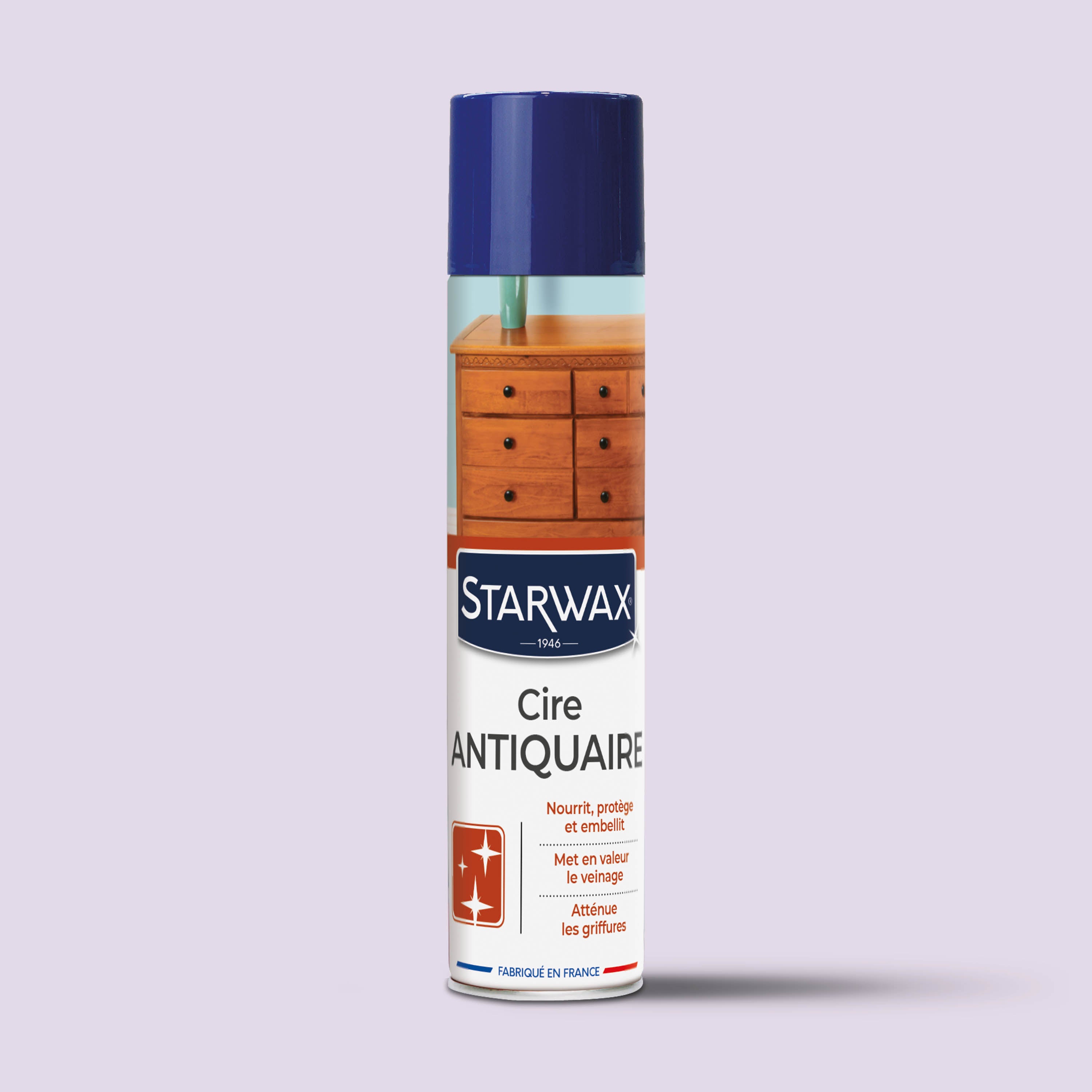 STARWAX - Cire antiquaire aérosol pour bois cirés 300ml Bois clair