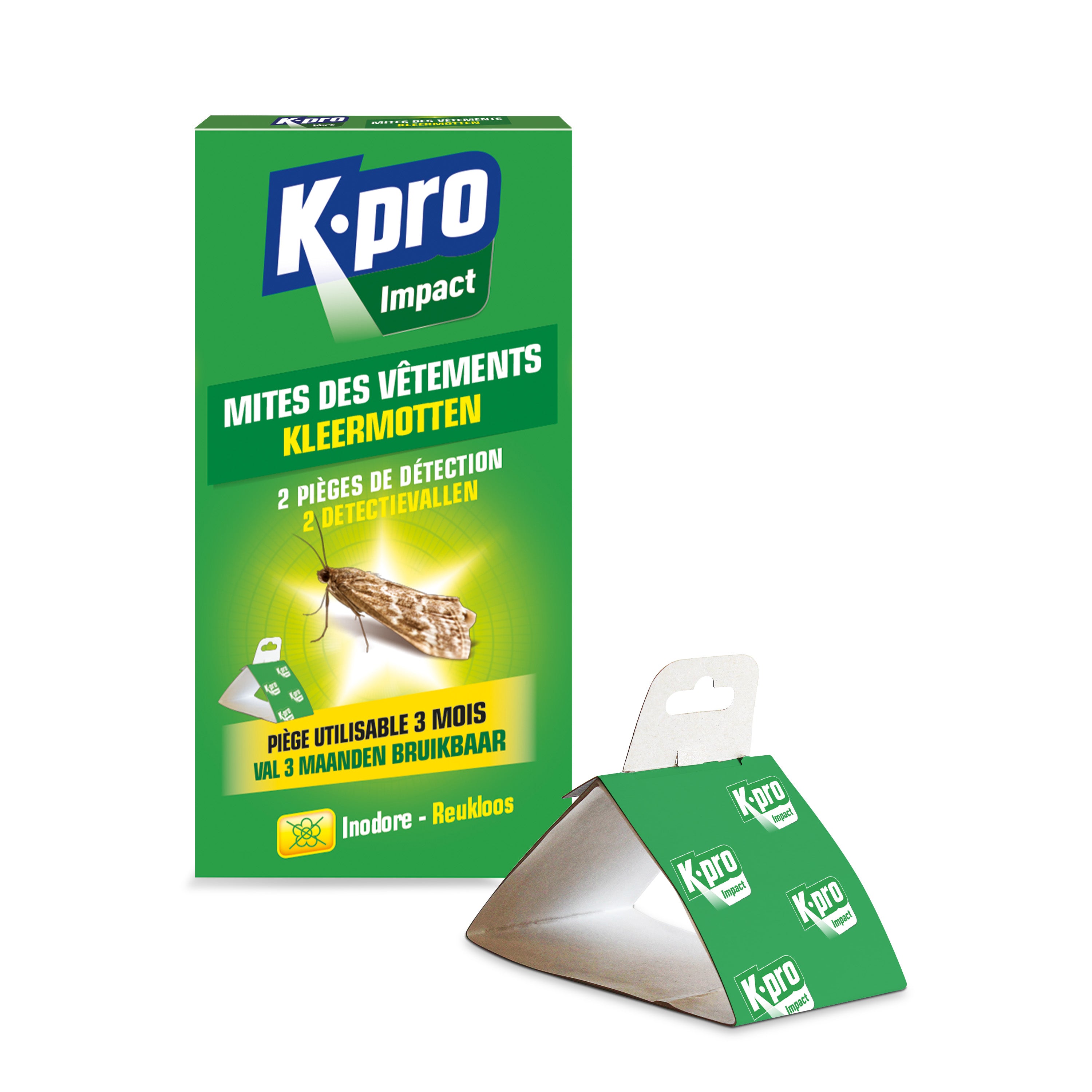 K.PRO - Pièges de détection des mites des vêtements
X2
