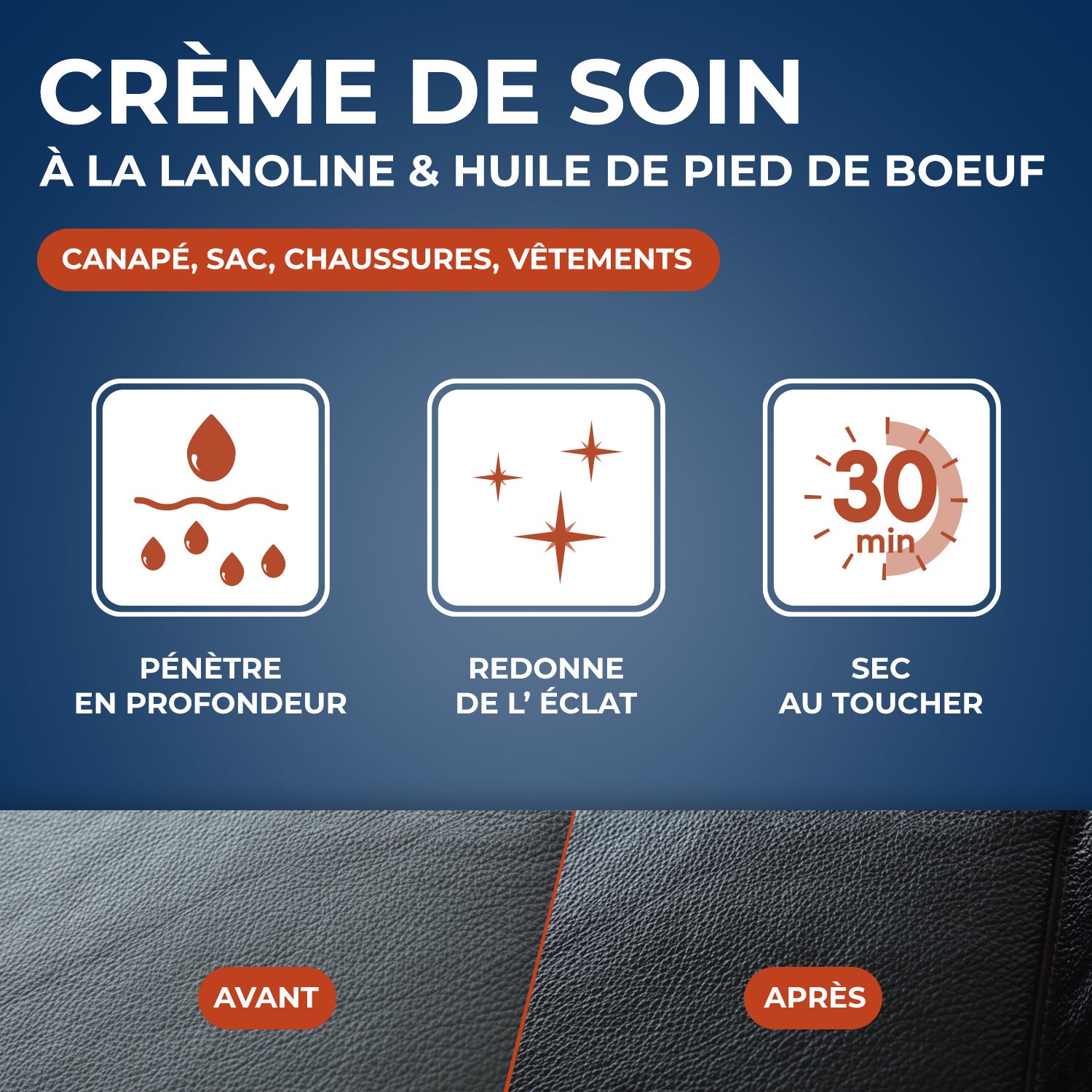 STARWAX - Crème de soin incolore pour cuir 150ml Incolore