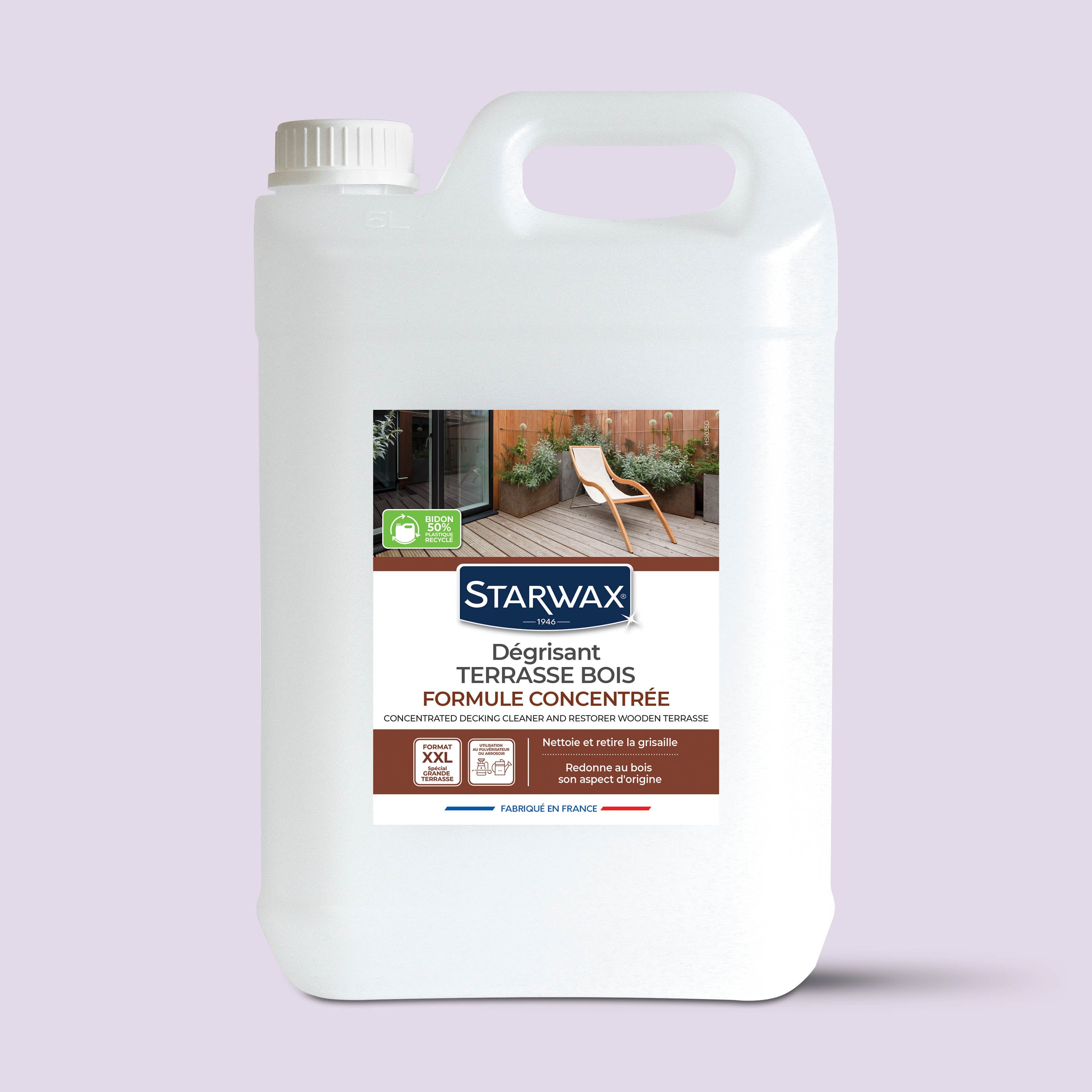 STARWAX - Dégrisant concentré pour terrasse en bois
2L