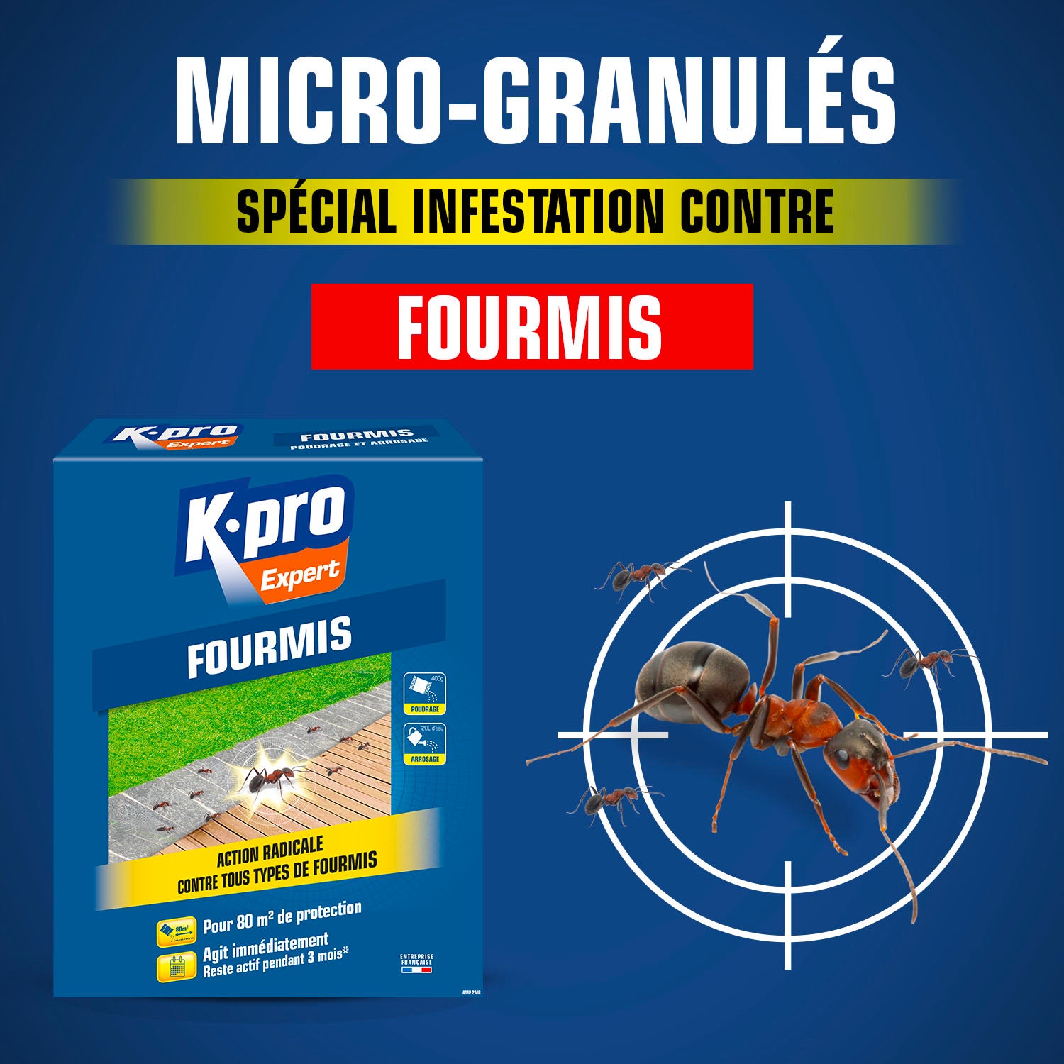 K.PRO - Granulés anti-fourmis
400g