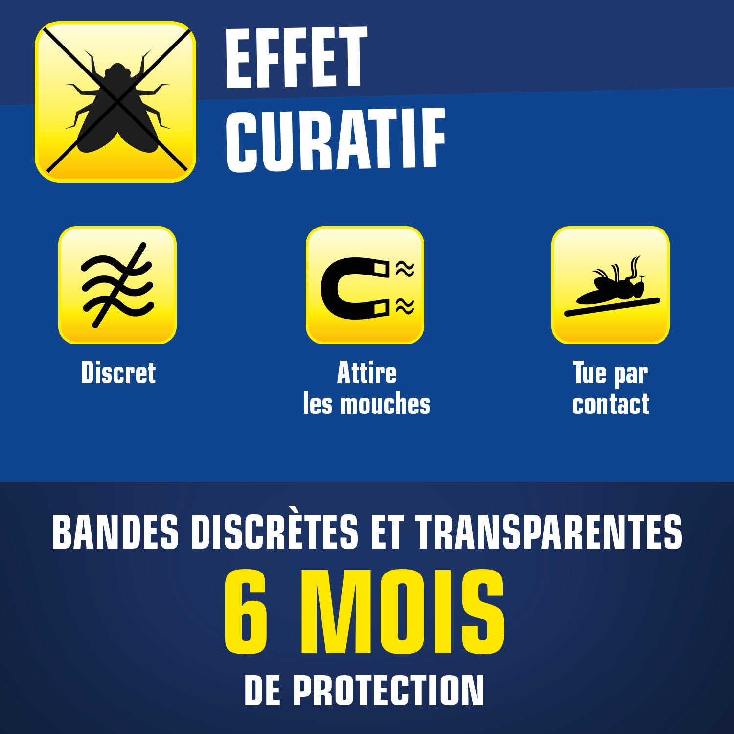 K.PRO - Stickers anti-mouches bandes transparentes
X12