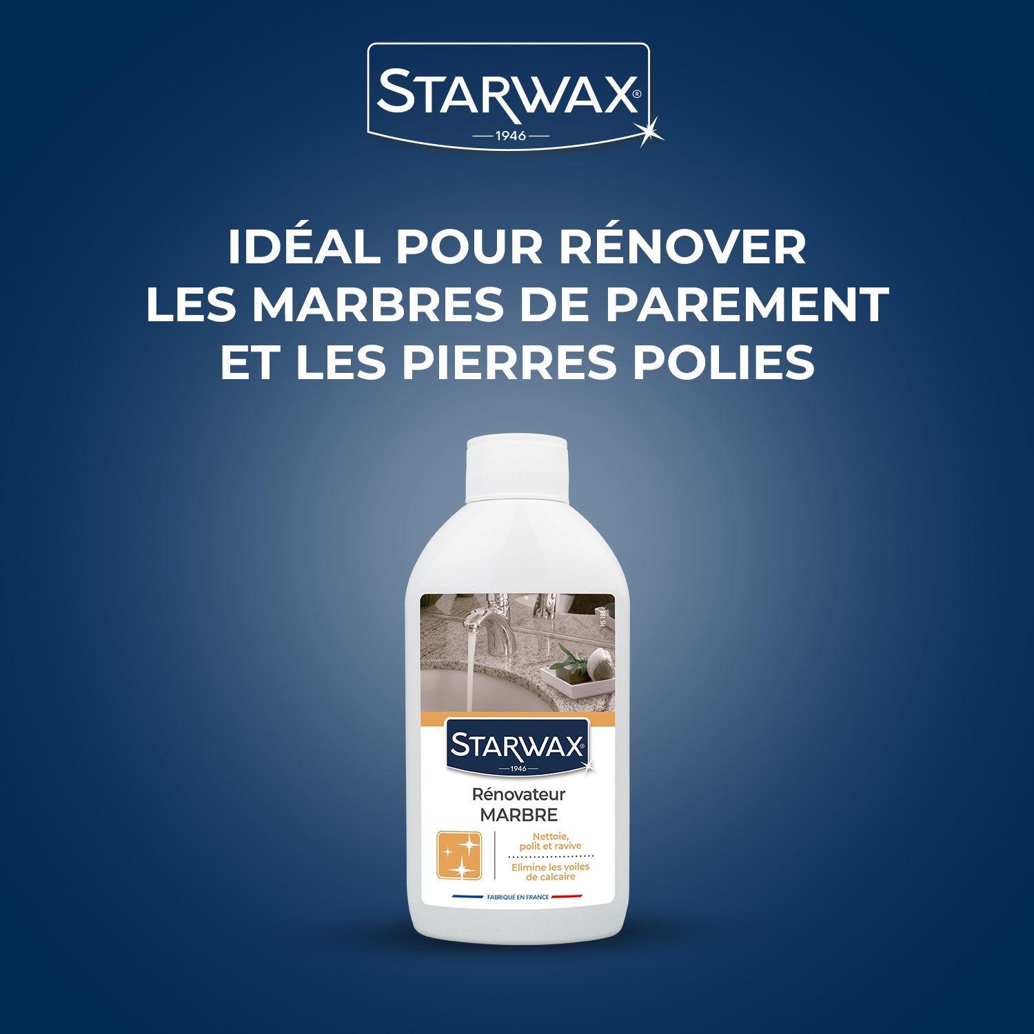STARWAX - Rénovateur de brillance pour marbre et pierres naturelles 250ml