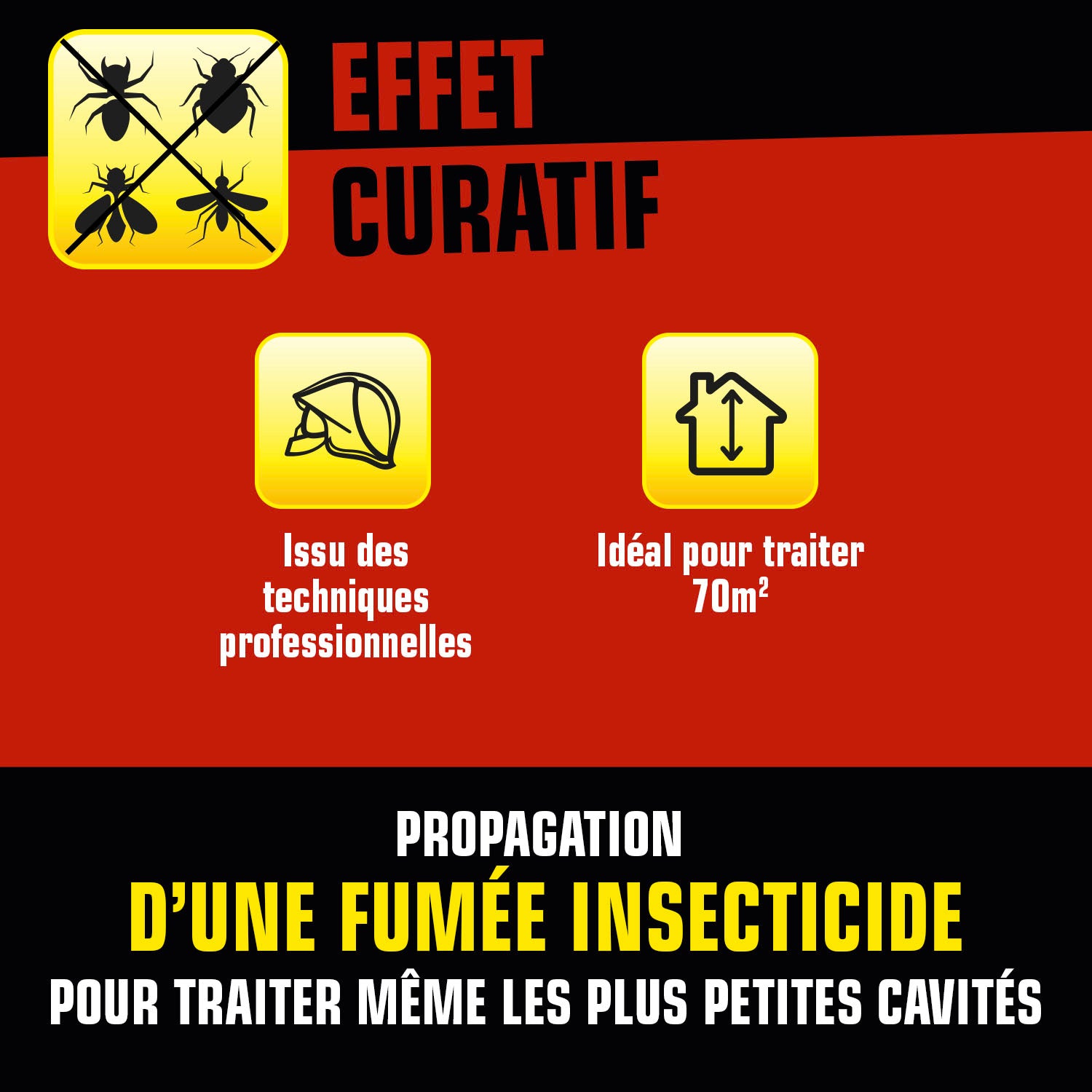 K.PRO - Fumigène spécial infestation tous insectes 60g