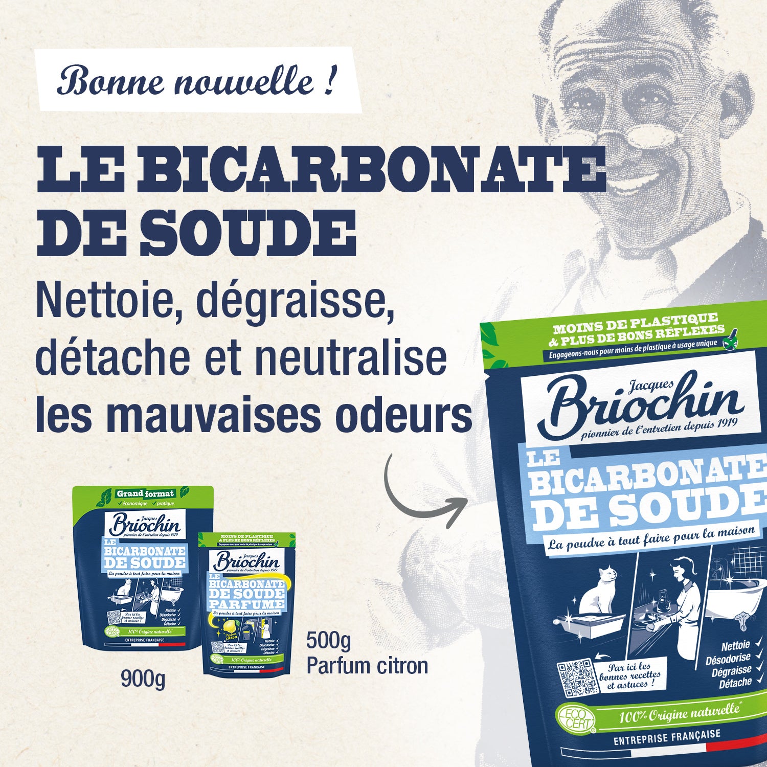 JACQUES BRIOCHIN - Le Bicarbonate de soude 500g