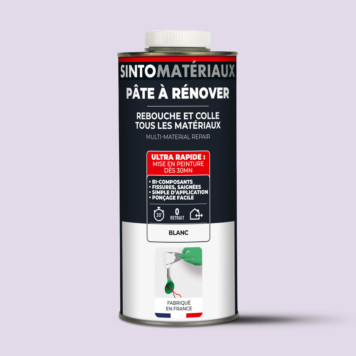 SINTO - Pâte à rénover 408g Blanc