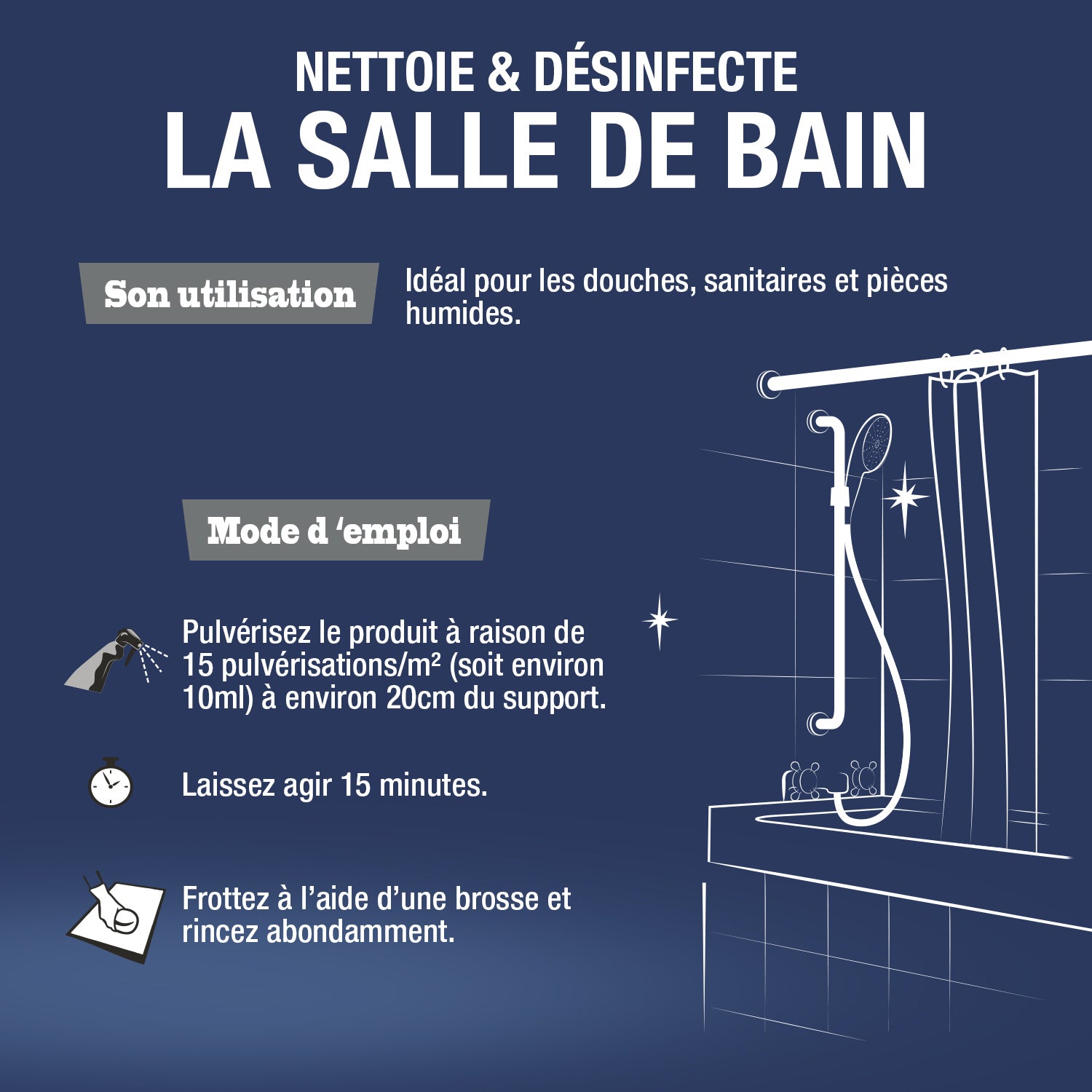 JACQUES BRIOCHIN - Super décapant anti-moisissures 500ml