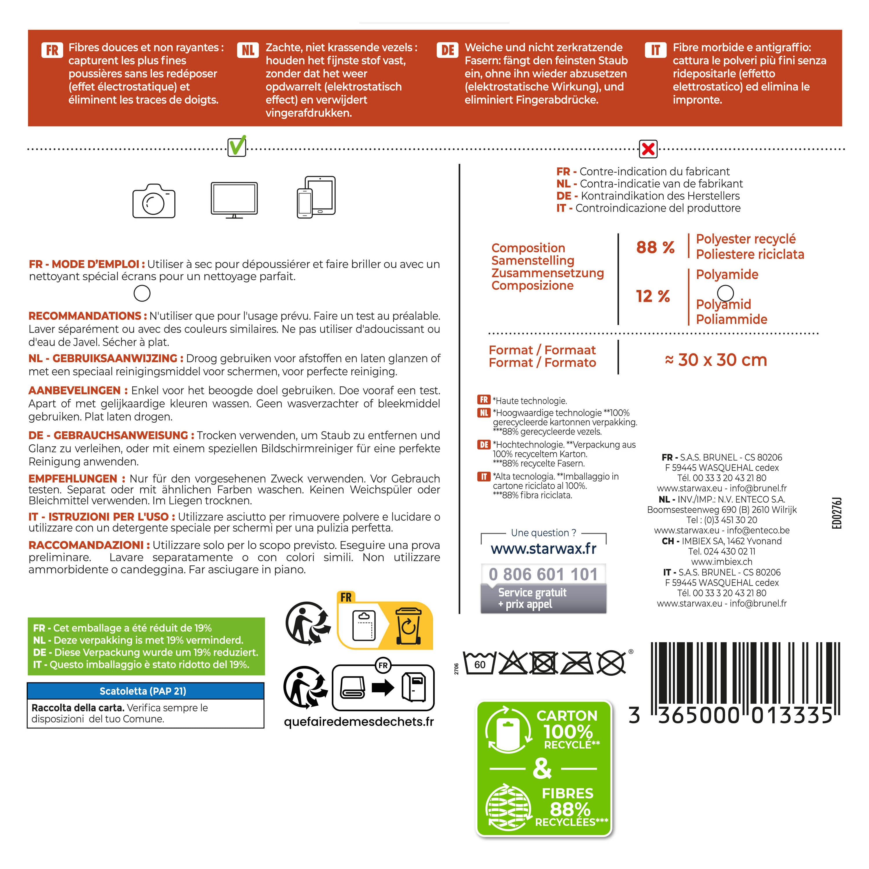 STARWAX - Microfibre high-tech X1