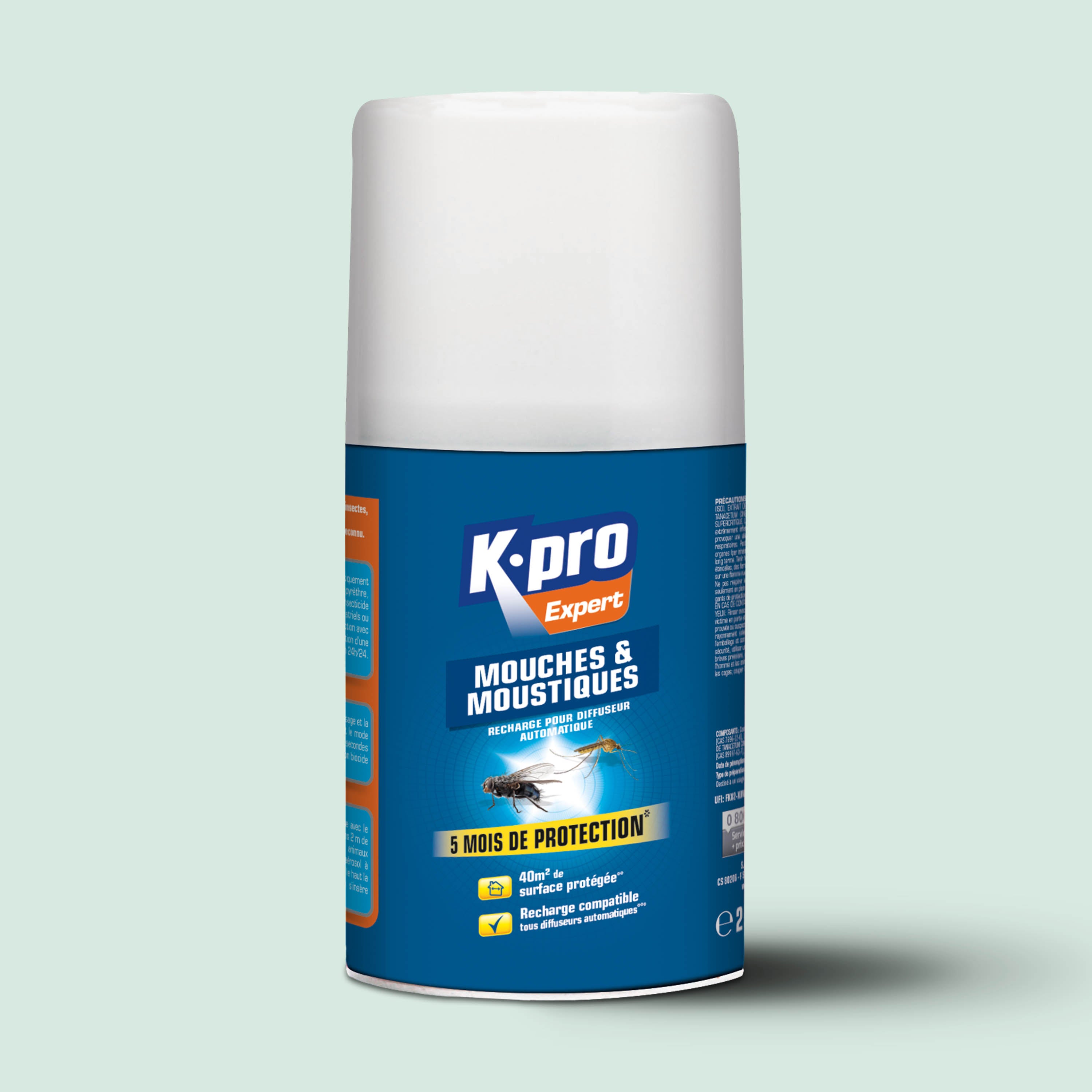 K.PRO - Recharge pour diffuseur automatique mouches moustiques
250ml
