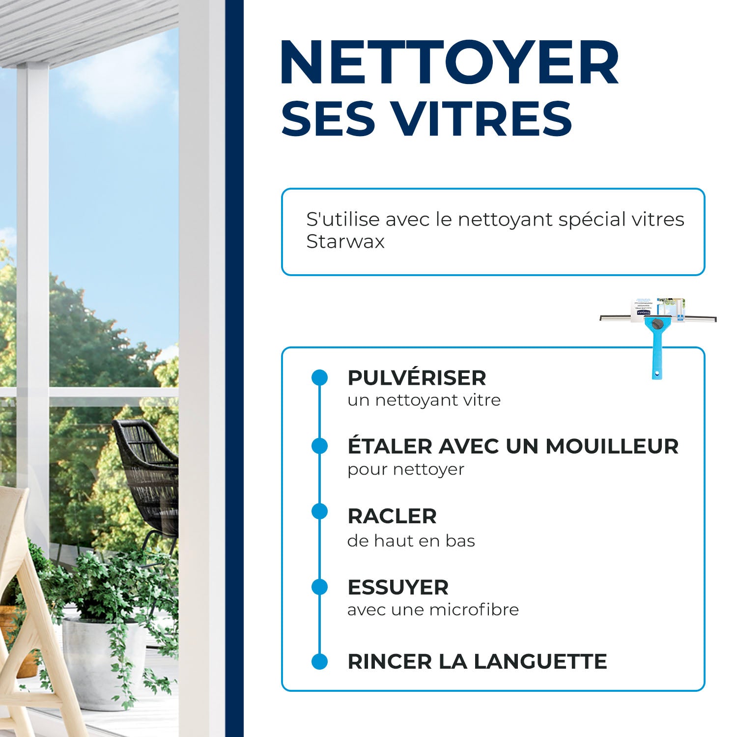 STARWAX - Raclette lave vitres
X1