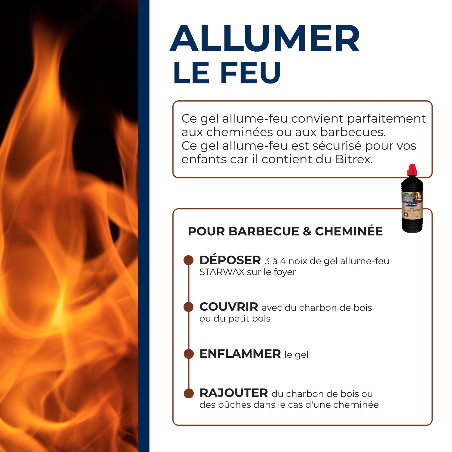 STARWAX - Gel Allume feu 850ml