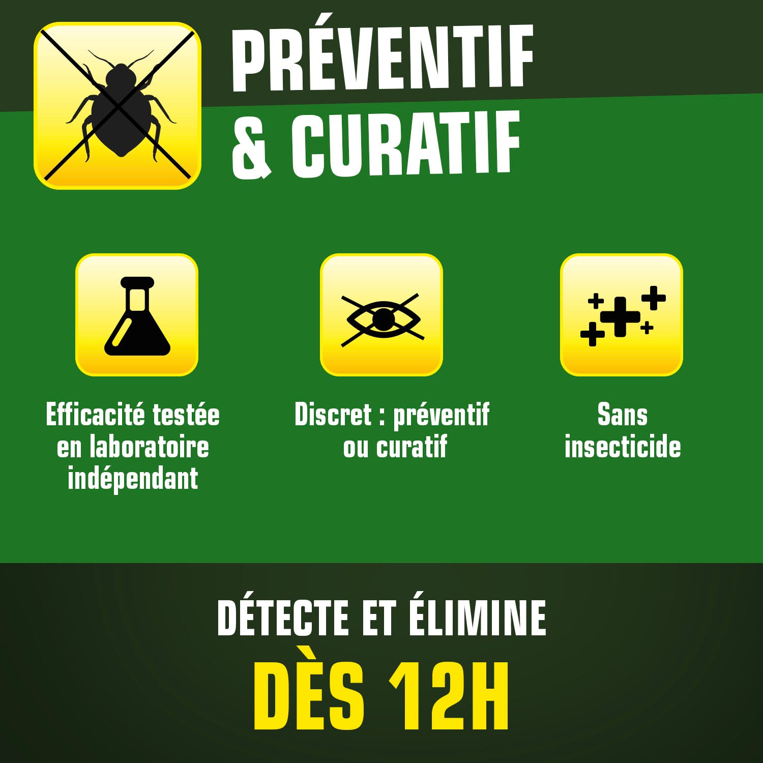 K.PRO - Pièges à punaises de lit X4