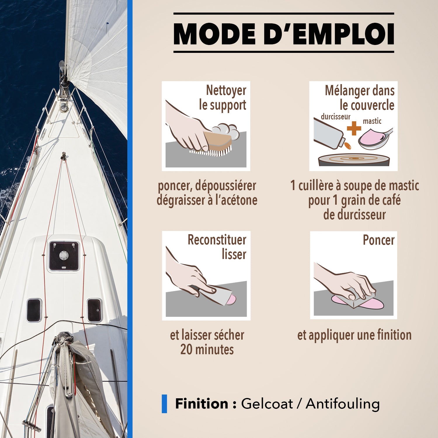 SINTO - Mastic standard polyester 970g