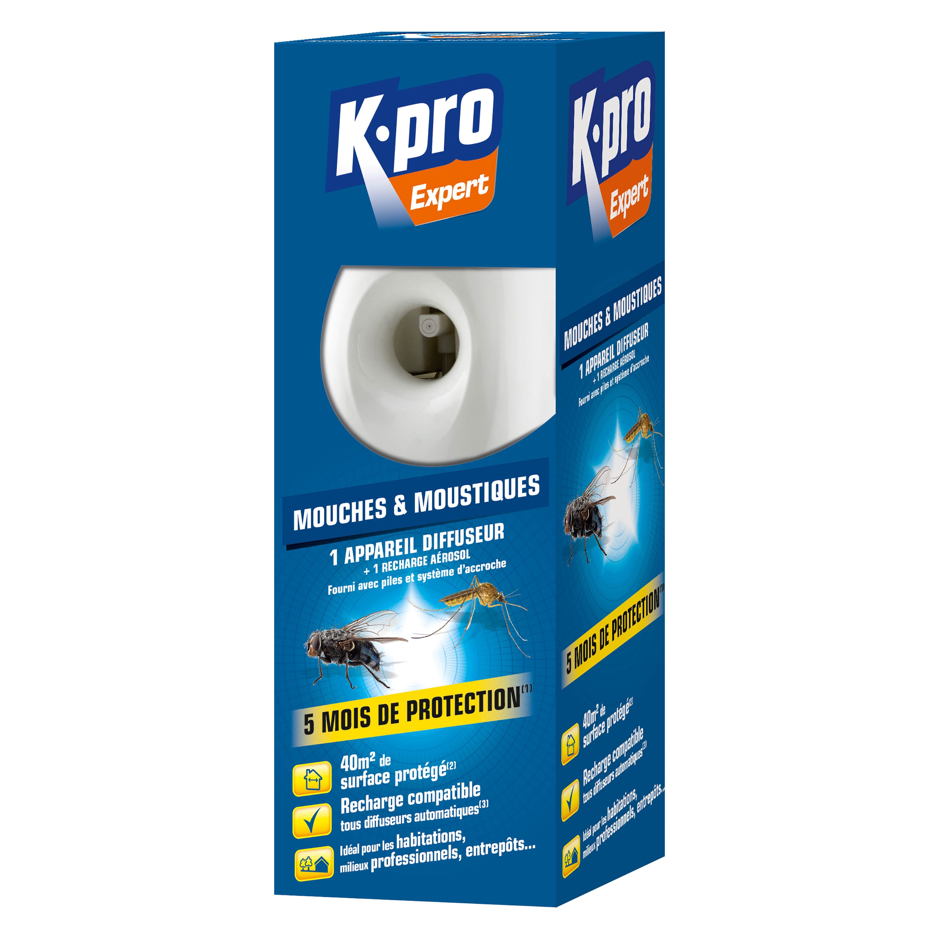 K.PRO - Diffuseur automatique contre les mouches et moustiques
250ml